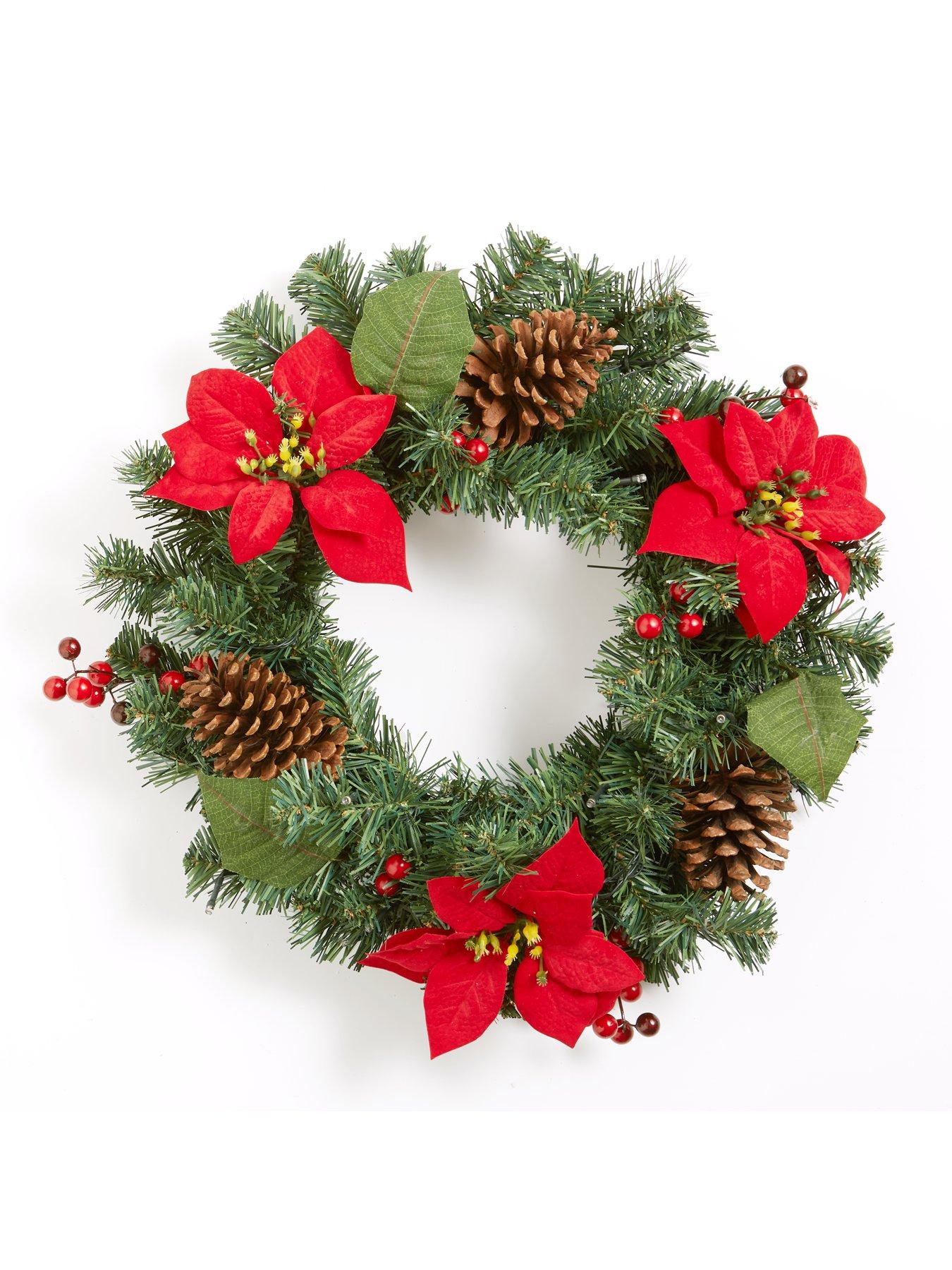 everyday-poinsettia-pre-lit-christmas-wreath-redstillFront