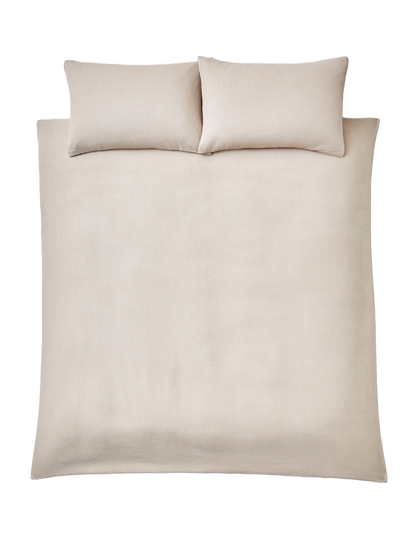 Image 2 of 5 of The Very Collection Waffle Duvet Cover Set - Natural