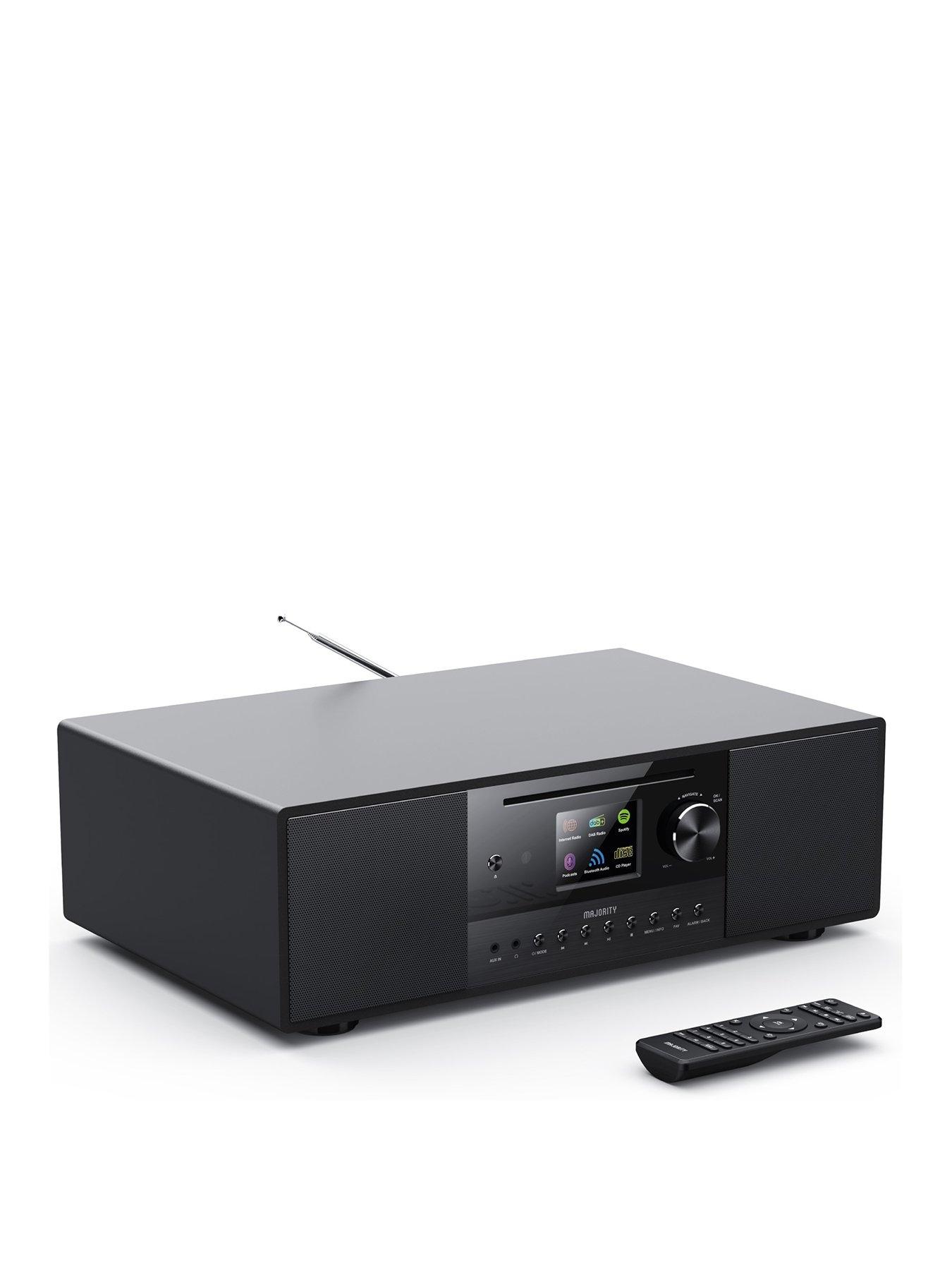 Image 1 of 8 of Majority Quadriga CD Music System with Internet, DAB and FM Radio Black