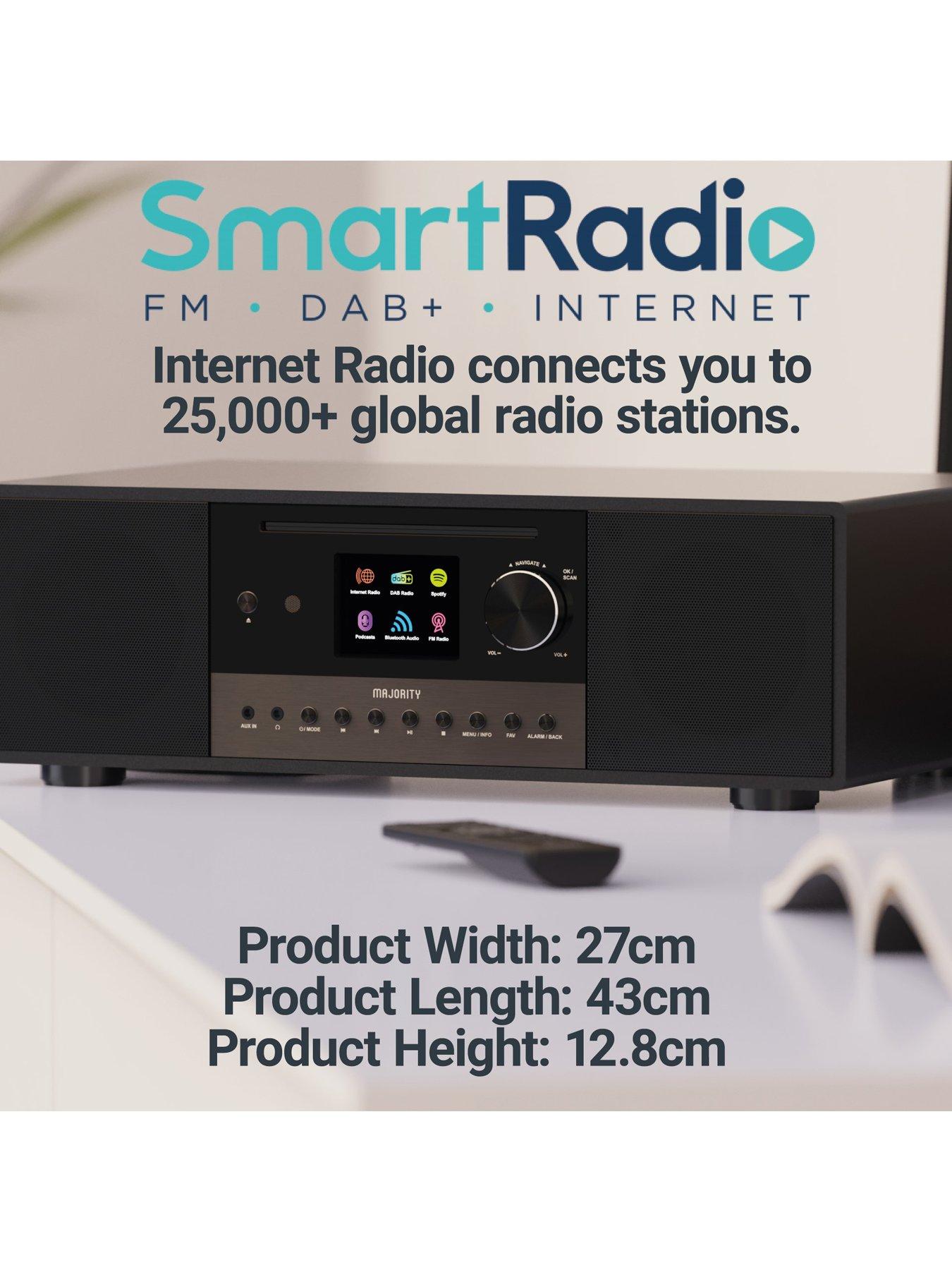 Image 5 of 8 of Majority Quadriga CD Music System with Internet, DAB and FM Radio Black