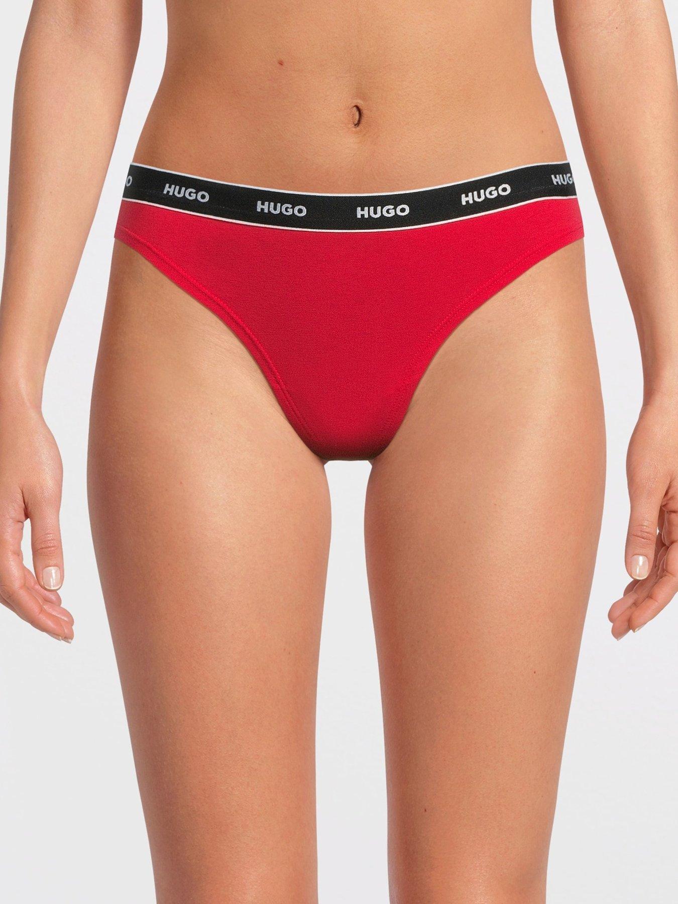 hugo-cotton-logo-thong-red