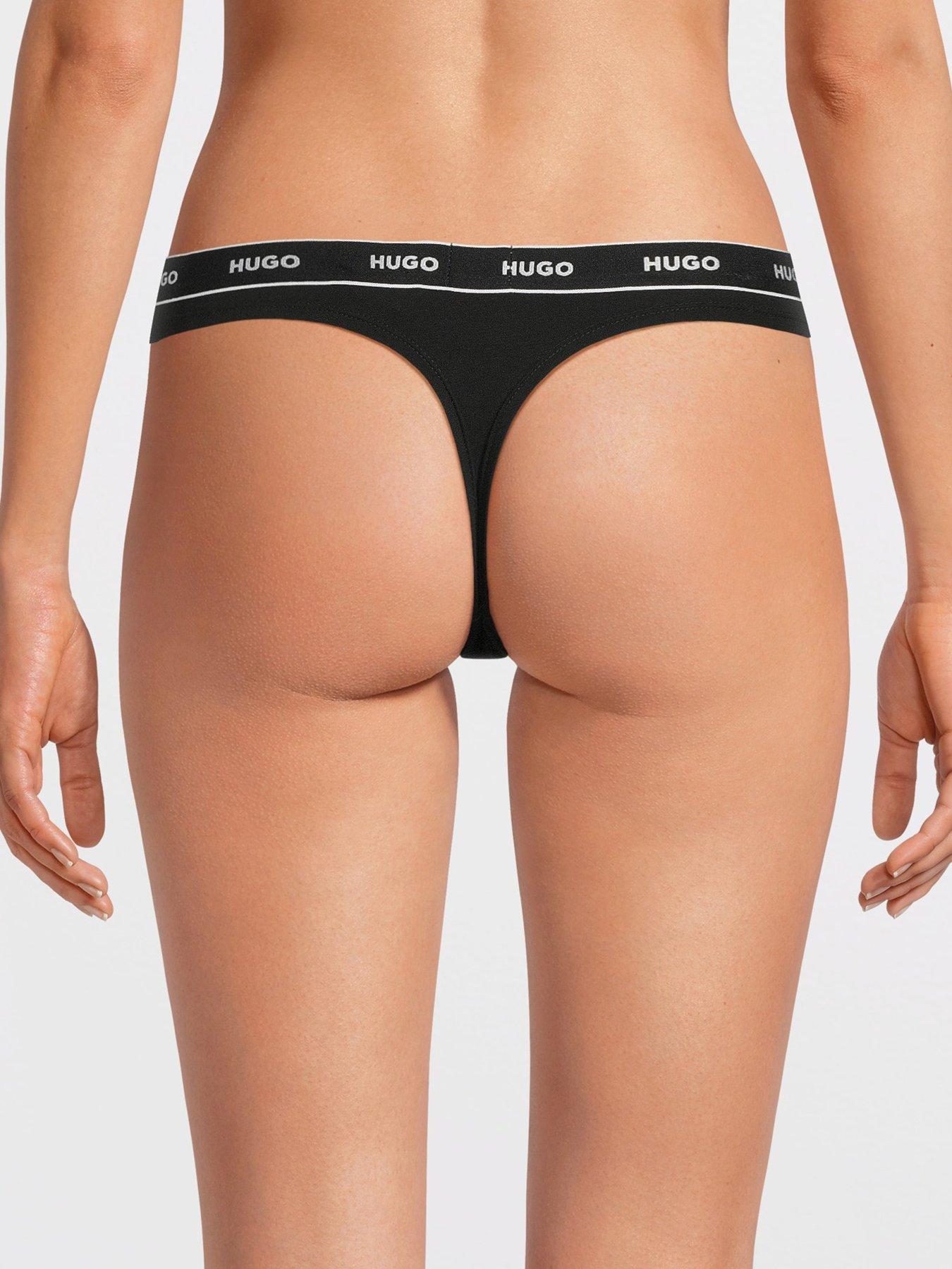 hugo-cotton-logo-thong-blackstillFront