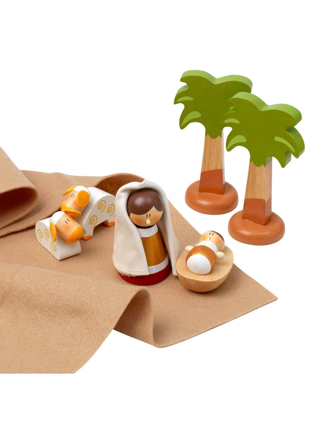 Image 3 of 7 of John Adams Sevi Wooden Nativity Set Big