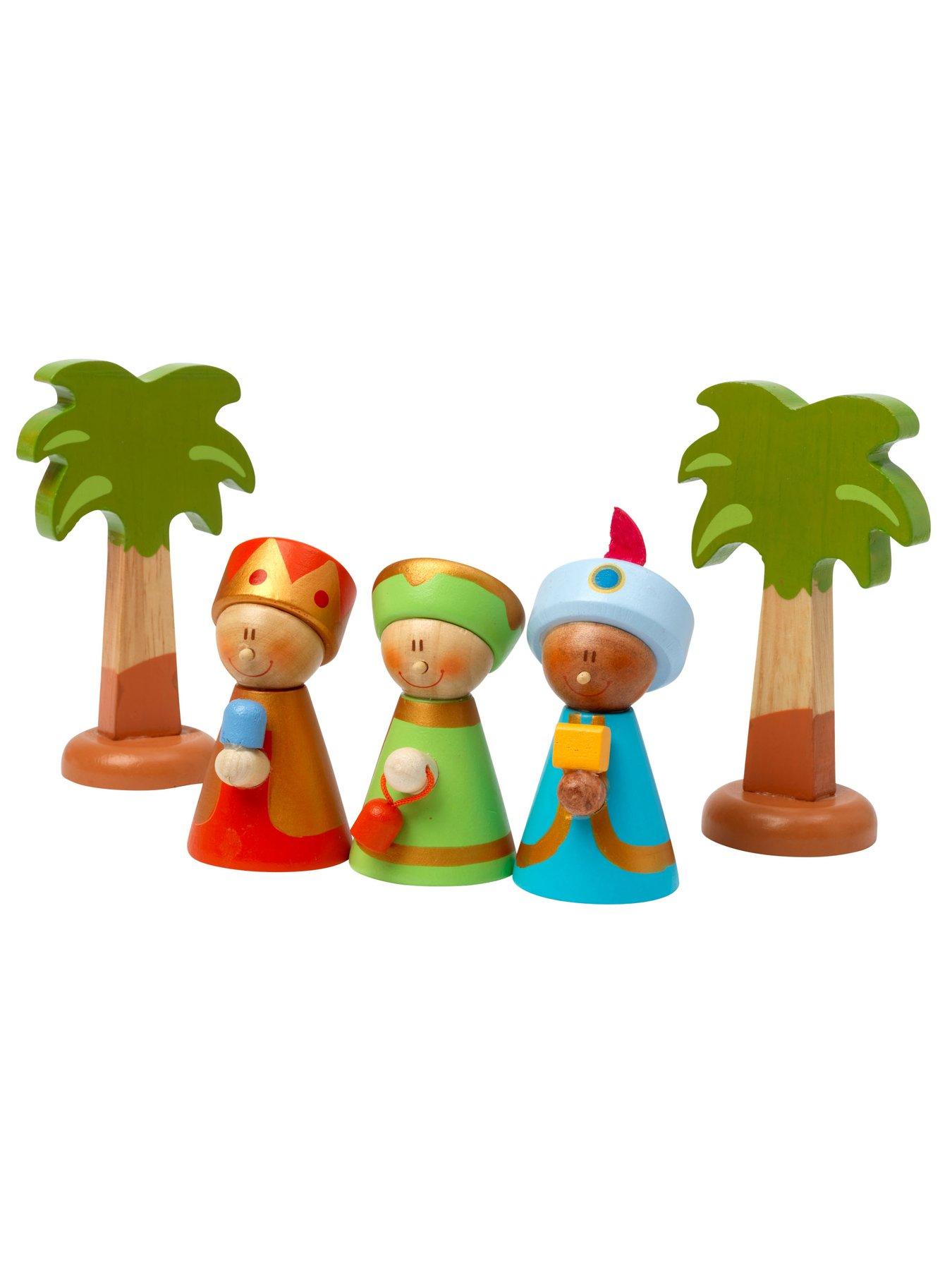 Image 5 of 7 of John Adams Sevi Wooden Nativity Set Big
