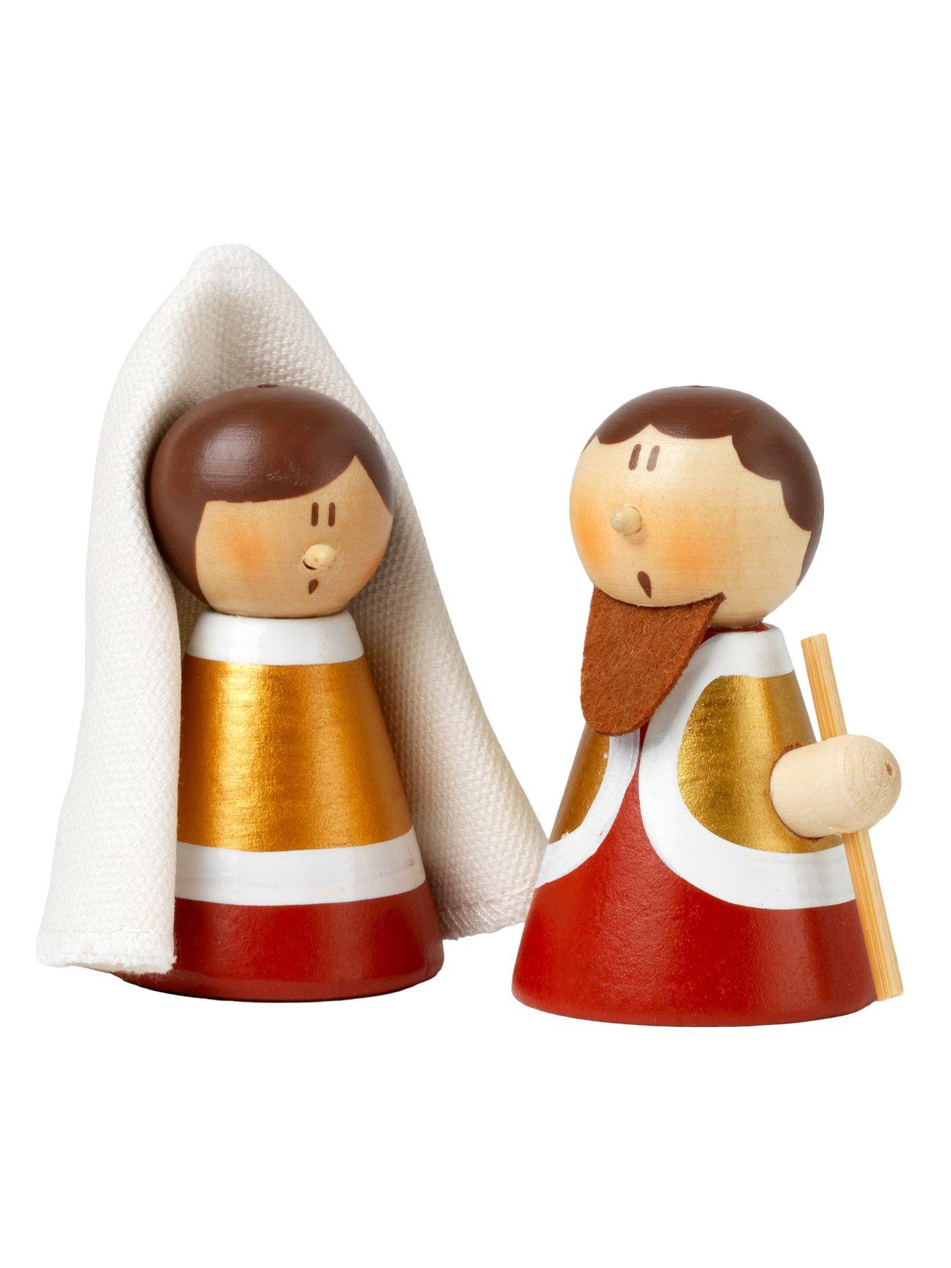 Image 6 of 7 of John Adams Sevi Wooden Nativity Set Big