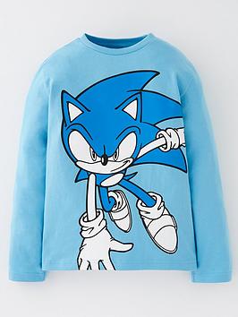 sonic-the-hedgehog-boys-long-sleeve-t-shirt-ndash-blue