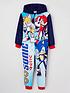 sonic-the-hedgehog-kids-fleece-all-in-one-navyfront