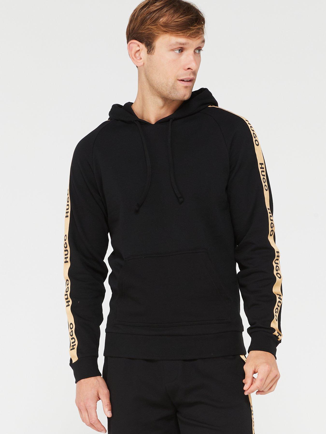 Hugo boss hoodie store black and gold