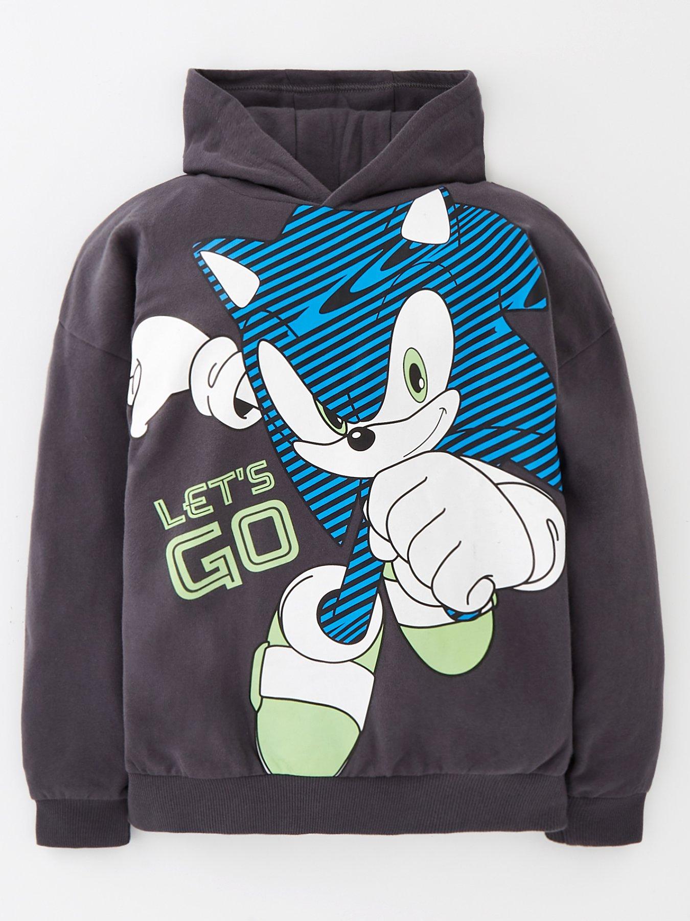 sonic-the-hedgehog-boysnbspneon-print-hoodie-ndash-grey