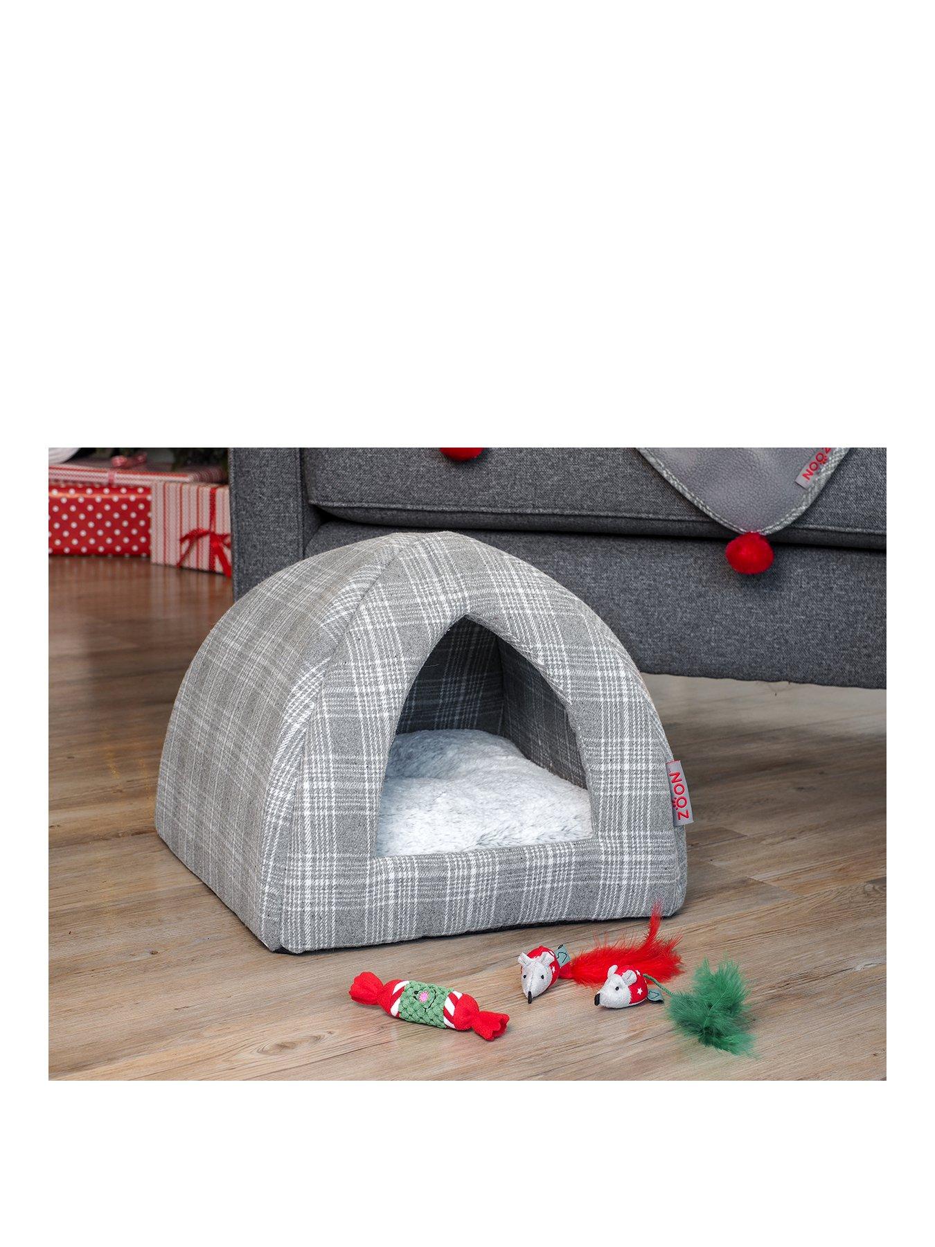 zoon-grey-plaid-cat-igloo