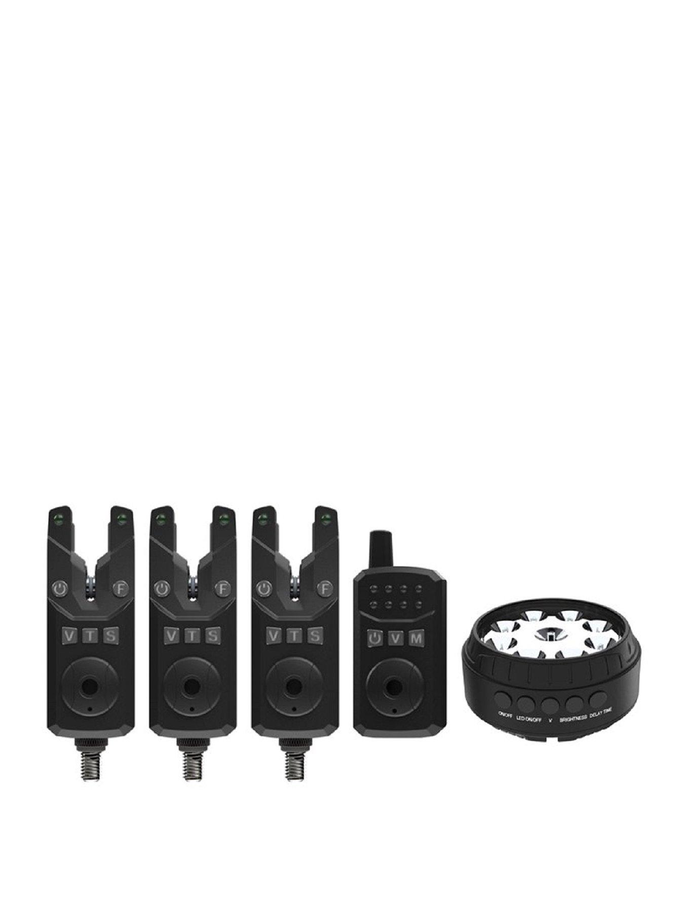 Sonik SKS Fishing Bite Alarm Set 3+1 Bivvy Lamp Very Ireland