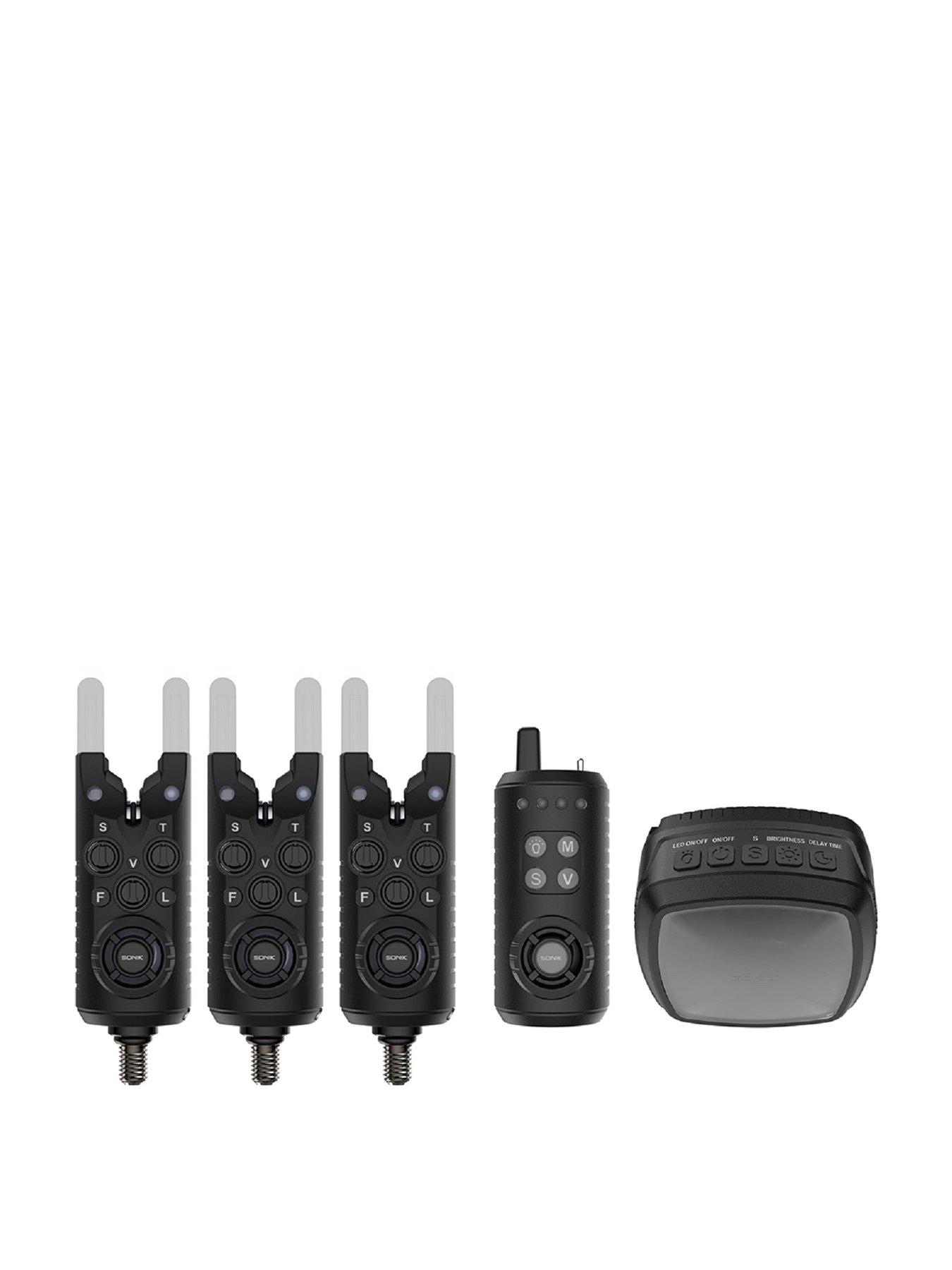 Image of Sonik Gizmo 2 Fishing Bite Alarm Set 3+1 and Bivvy Lamp
