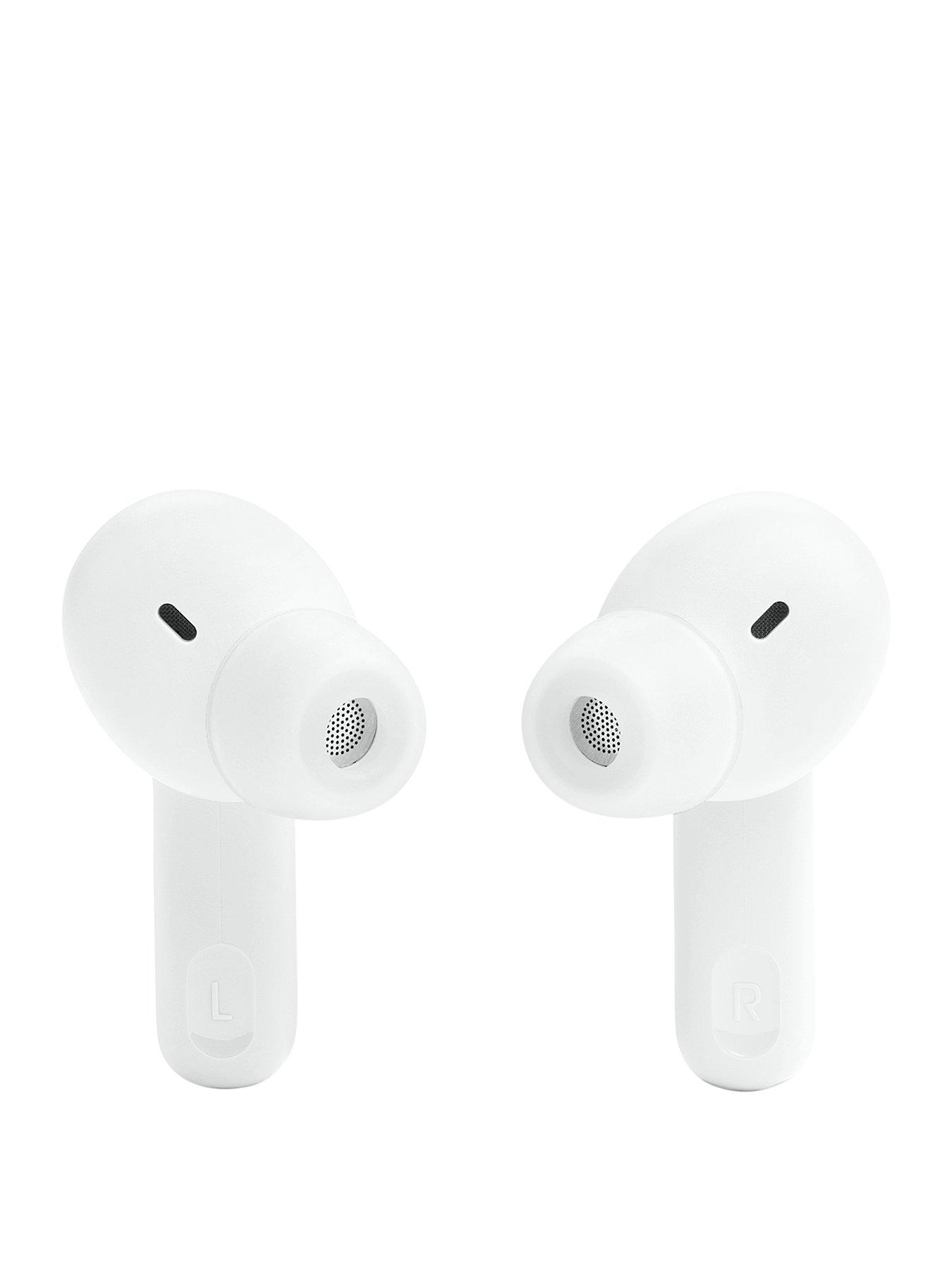 Image 3 of 7 of JBL Tune Beam&nbsp;True Wireless&nbsp;Active&nbsp;Noise&nbsp;Cancelling&nbsp;Earbuds -&nbsp;Dual Microphones/IP54 - White