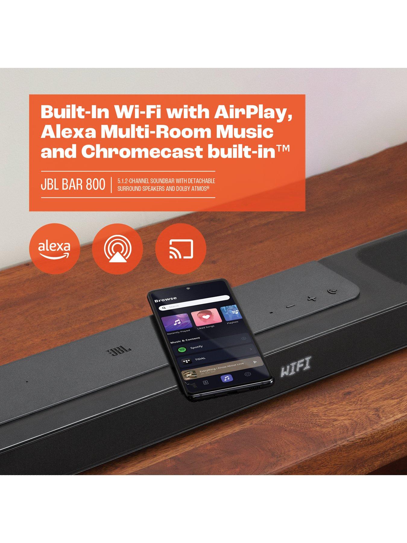 Image 4 of 6 of JBL JBL BAR 800 5.1.2-ch Soundbar with Dolby Atmos, wireless sub and detachable surround speakers