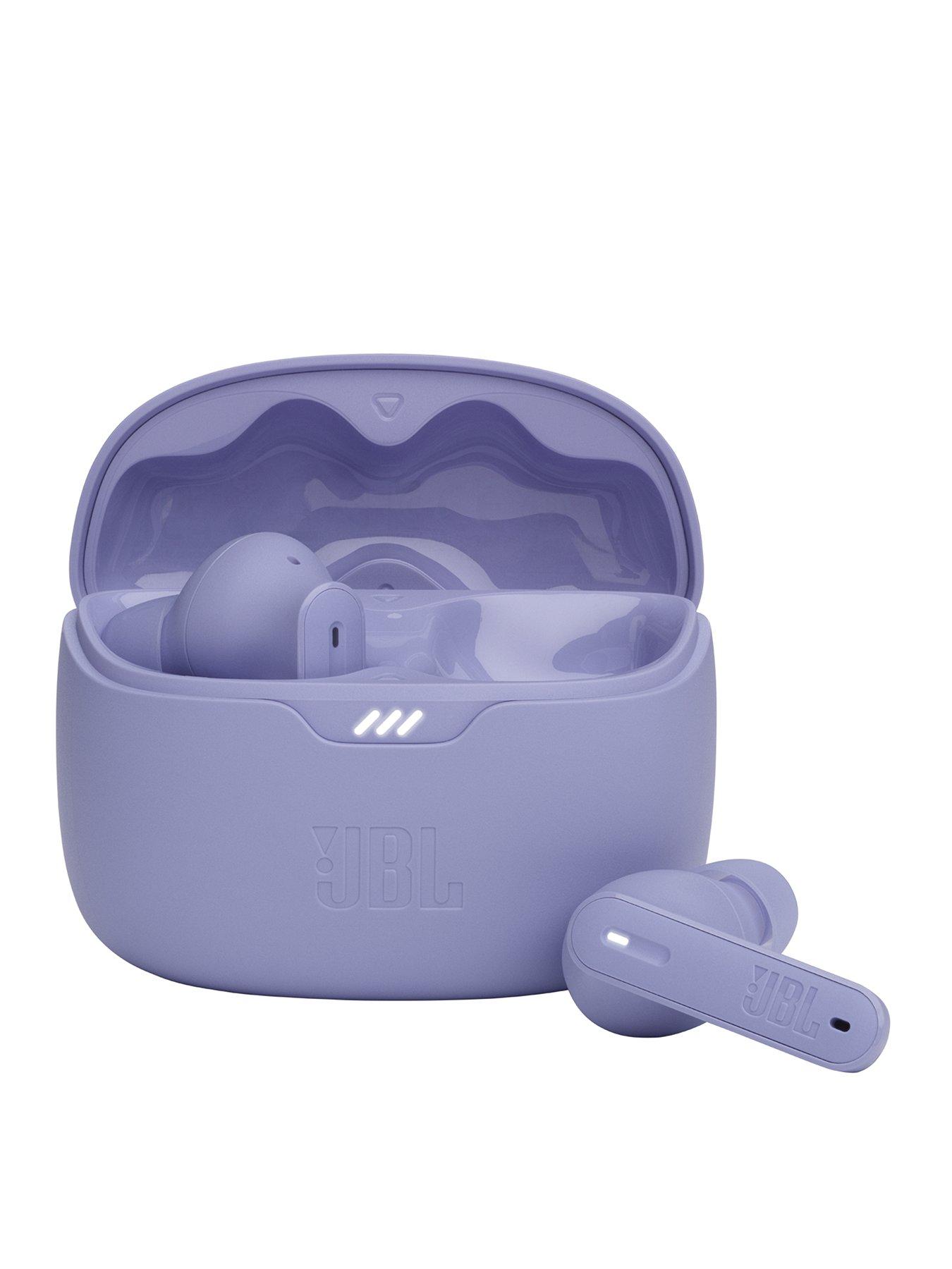 Image 1 of 6 of JBL Tune Beam True Wireless Active Noise Cancelling Earbuds -&nbsp;Dual Microphones,&nbsp;IP54 - Purple