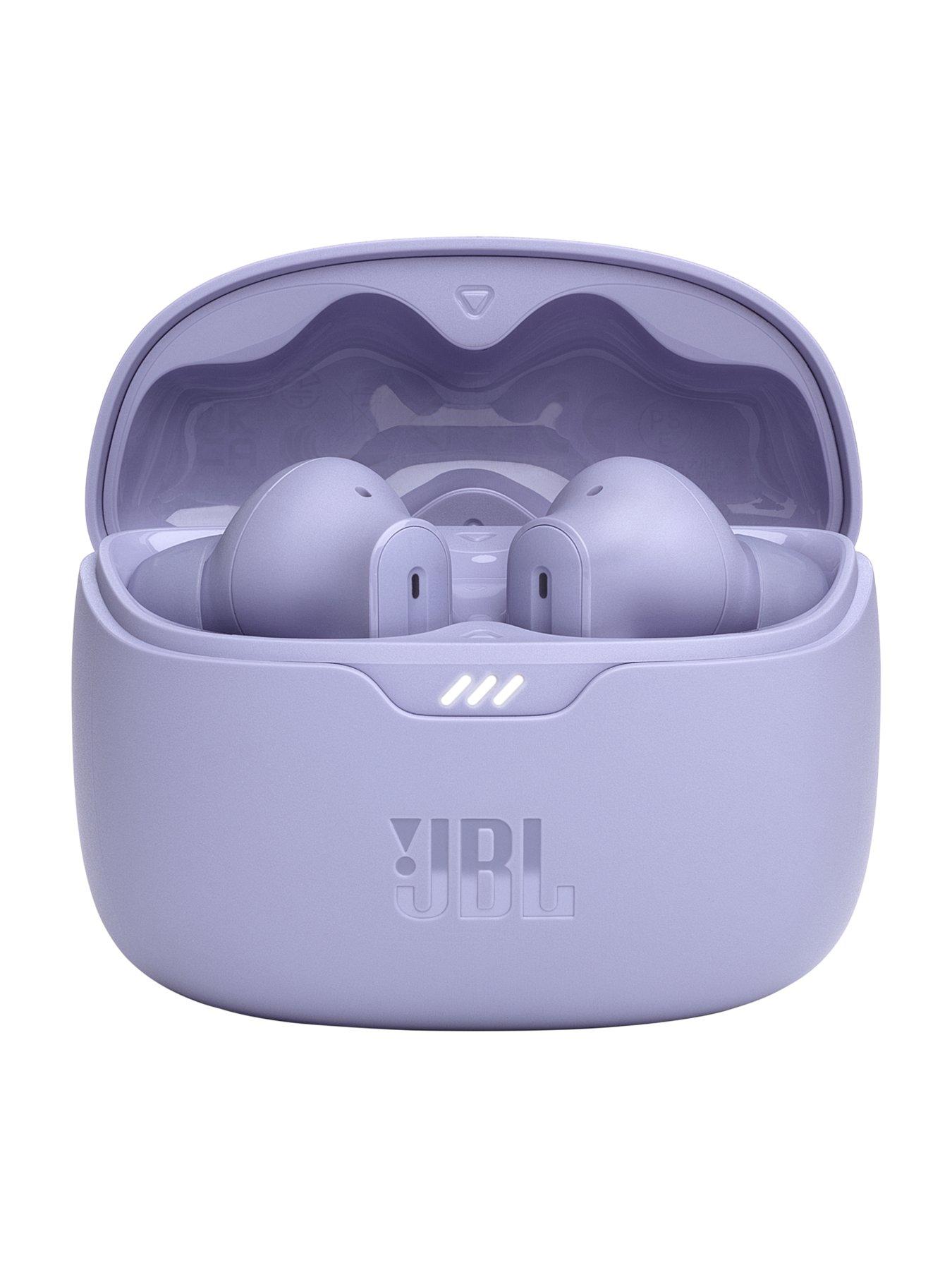 Image 4 of 6 of JBL Tune Beam True Wireless Active Noise Cancelling Earbuds -&nbsp;Dual Microphones,&nbsp;IP54 - Purple