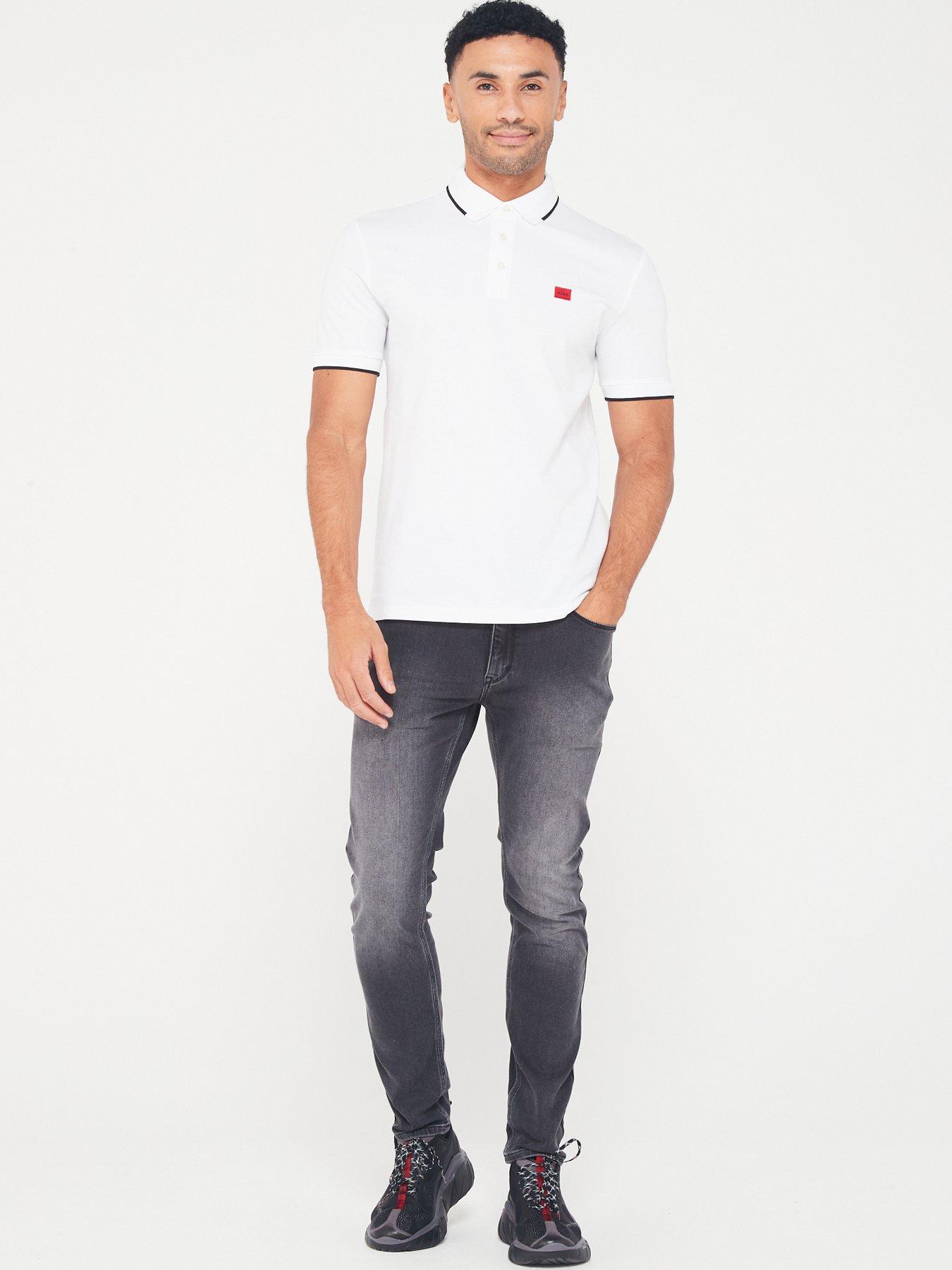 hugo-deresino232-slim-fit-short-sleeve-polo-shirt-whiteback