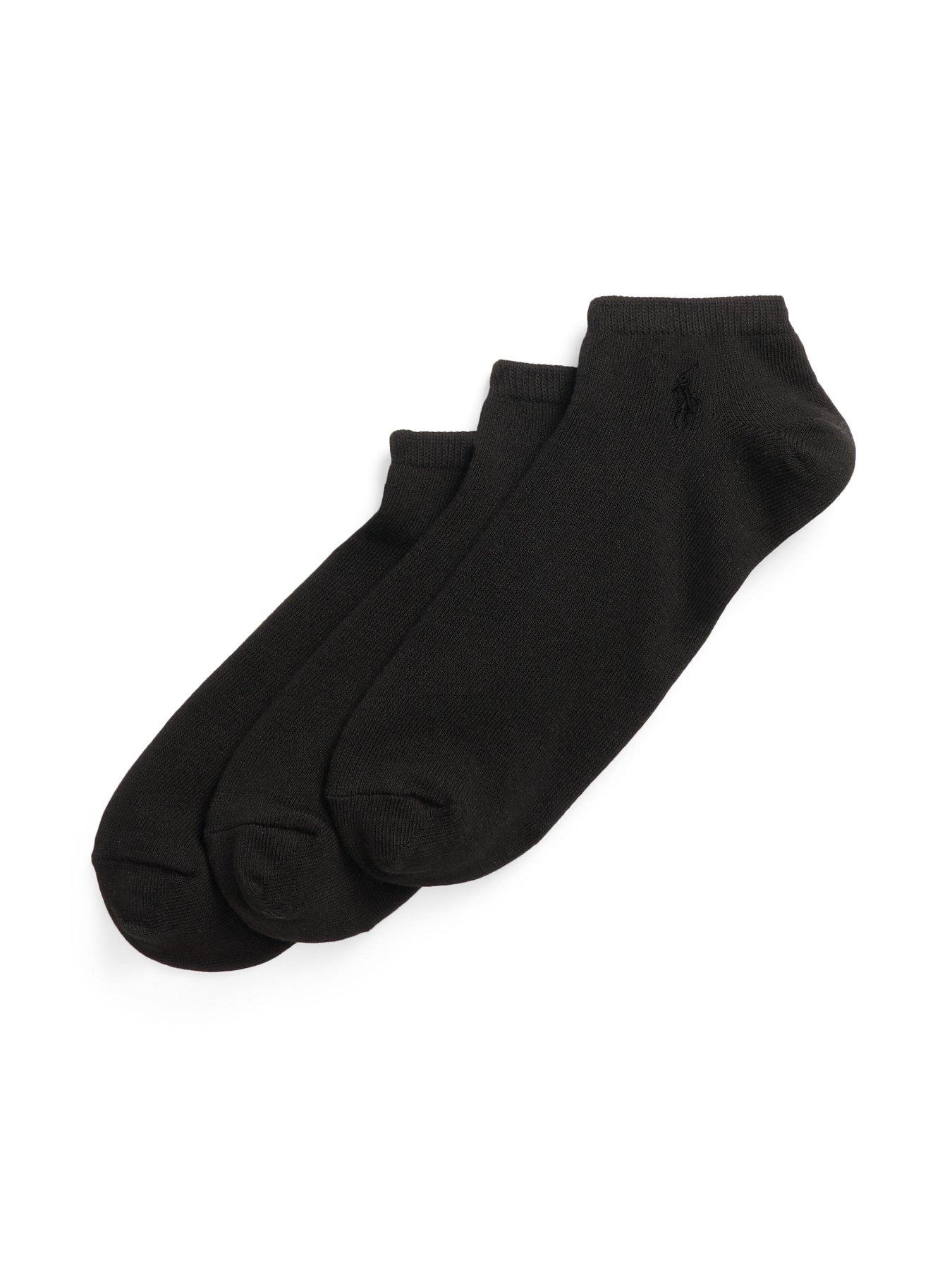 Ralph Lauren 3-Pack Double Tab Ankle Socks