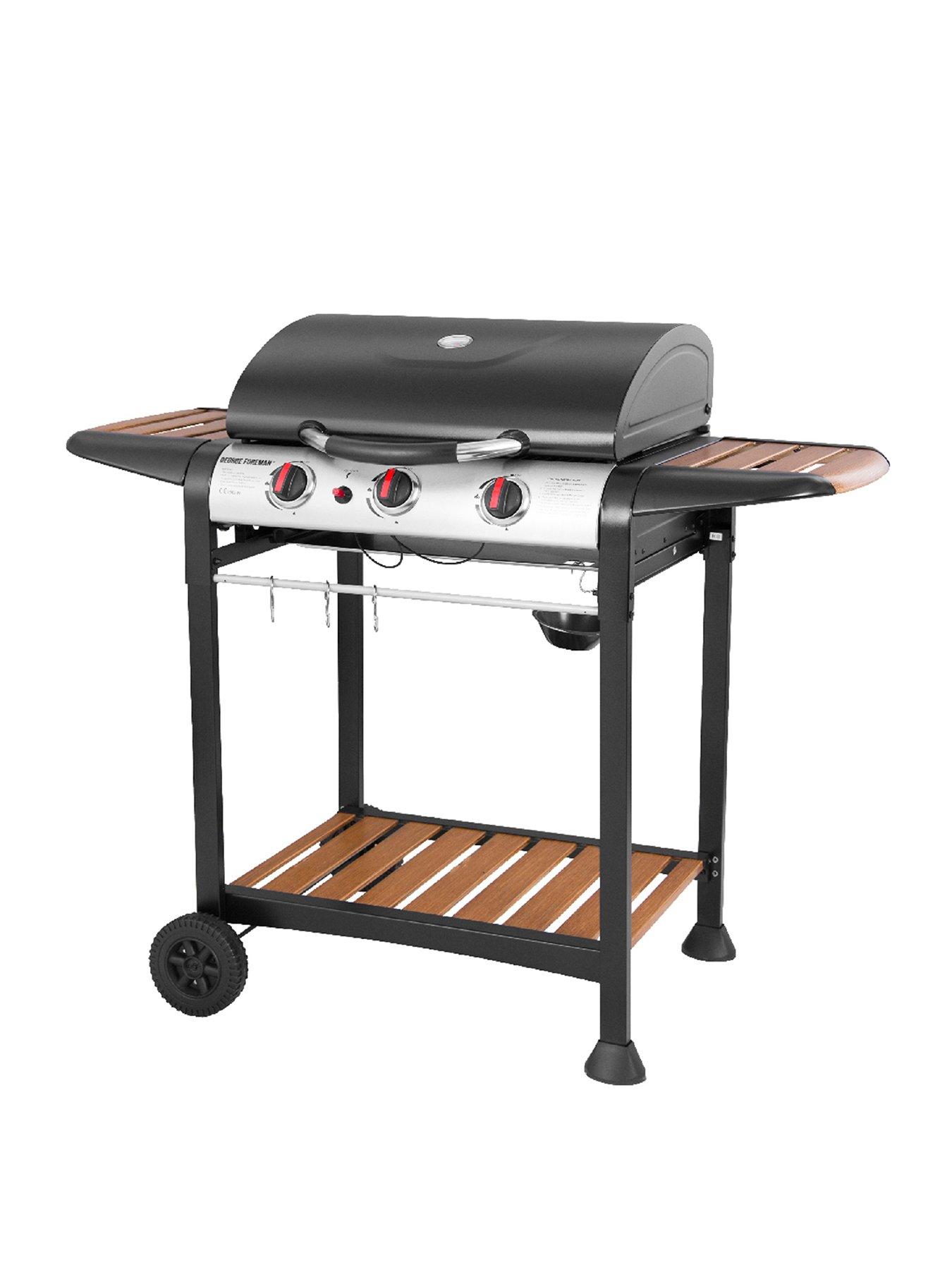 george-foreman-george-foreman-3-burnernbspgas-bbq-black-ampnbspwood-effectfront