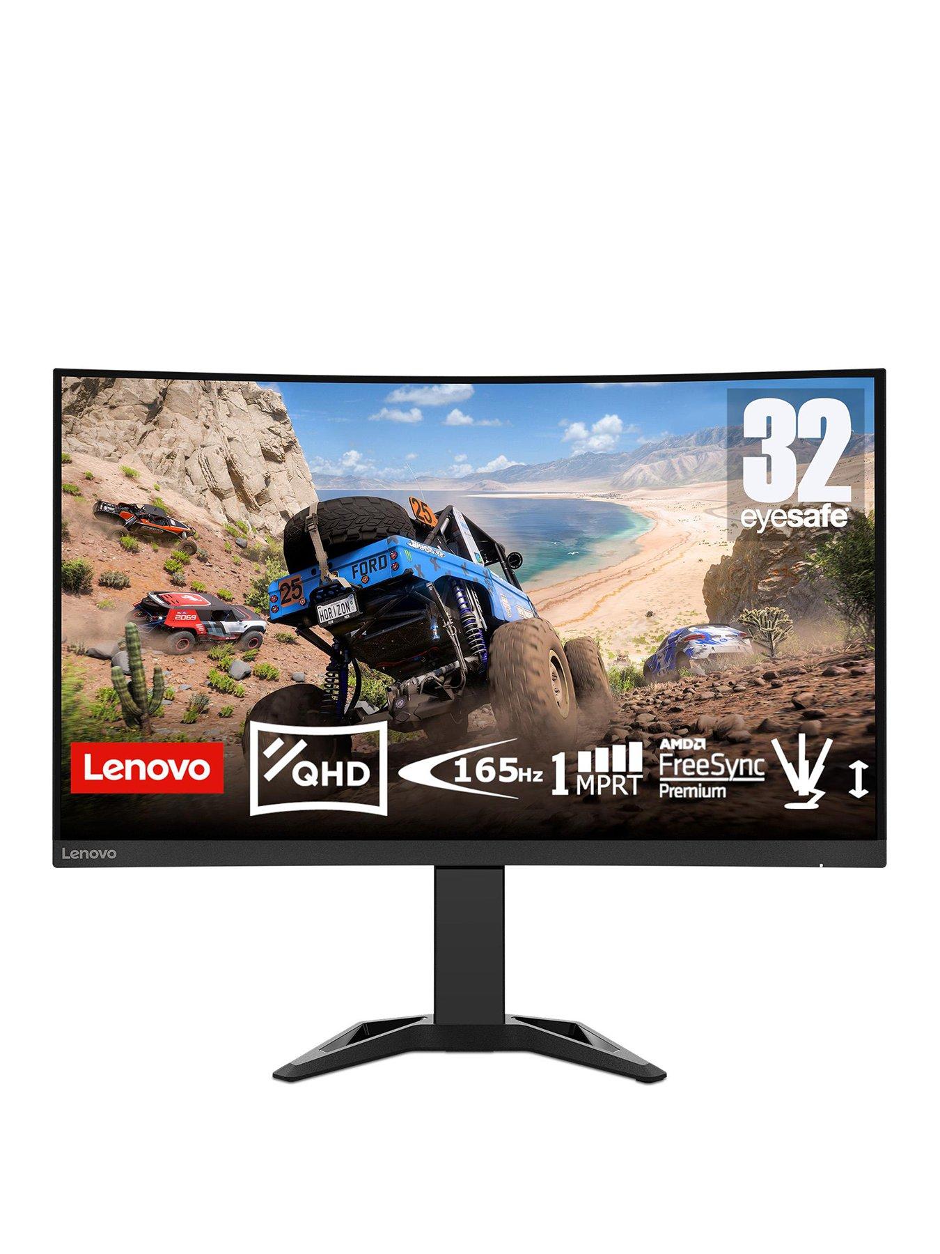 Lenovo G34w-30 34-inch Ultrawide Curved Gaming Monitor with HDR10 and AMD