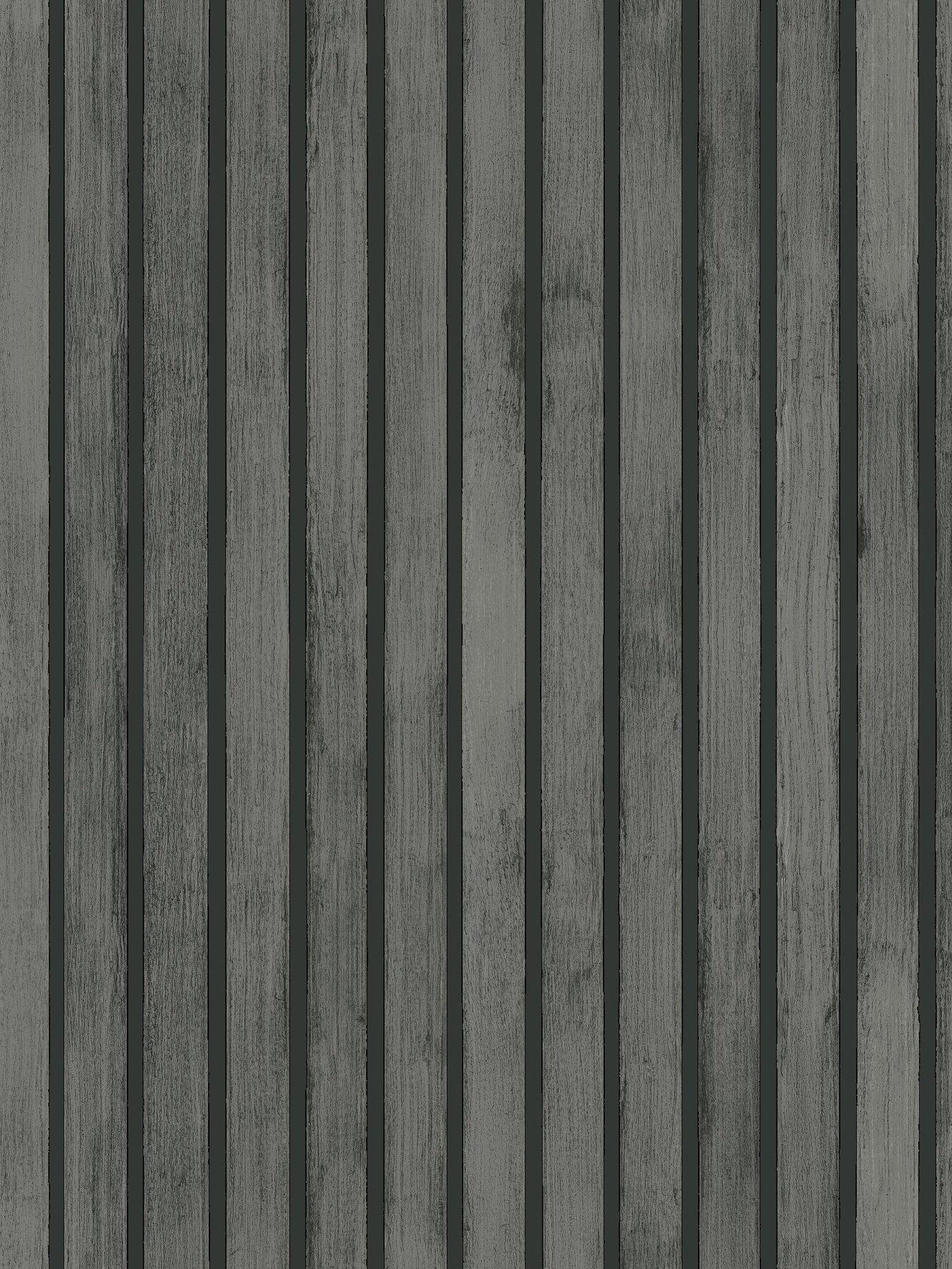 arthouse-nbspwood-slats-wallpaper-ndash-charcoal-greystillFront