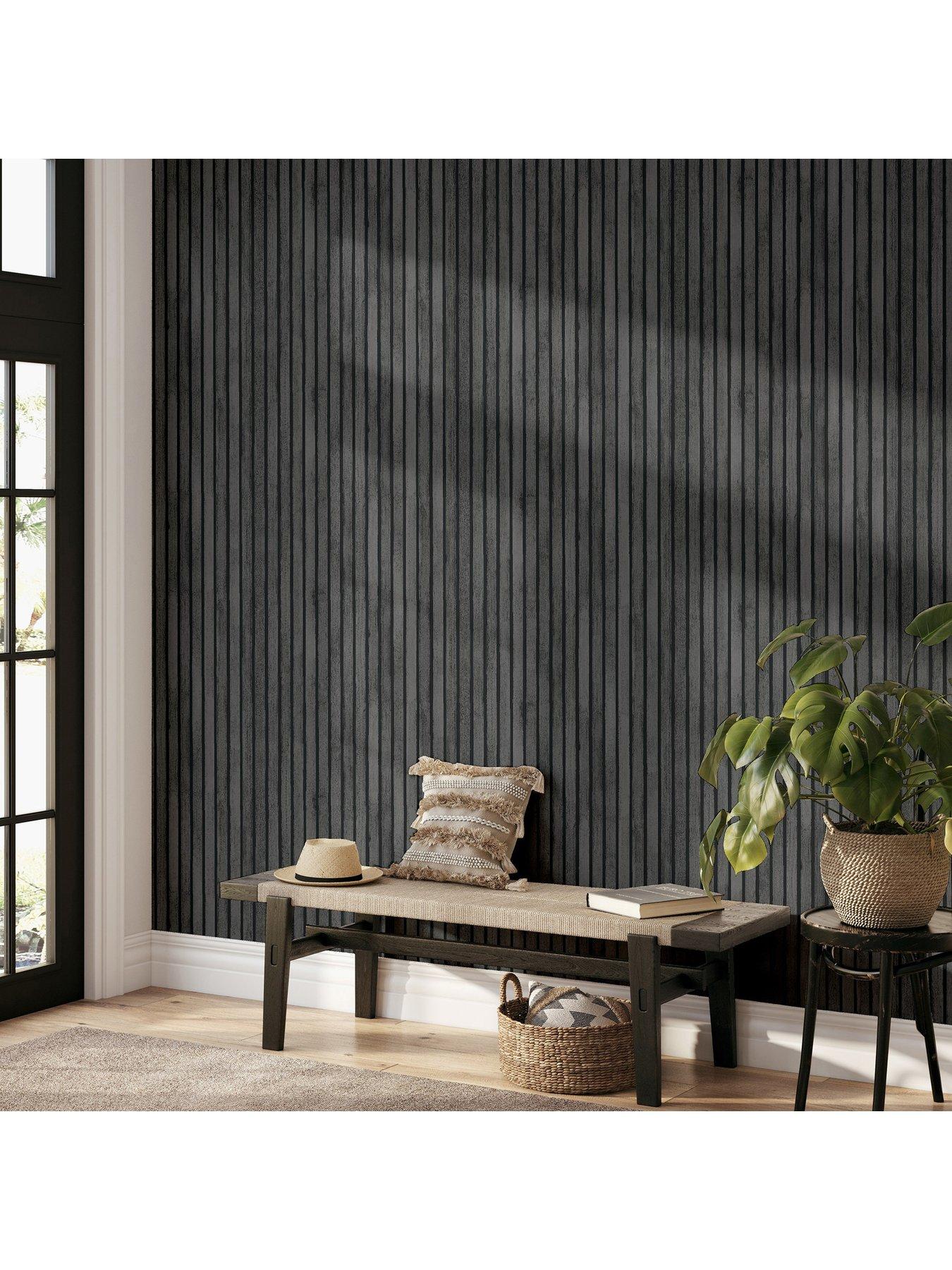 arthouse-nbspwood-slats-wallpaper-ndash-charcoal-greyoutfit