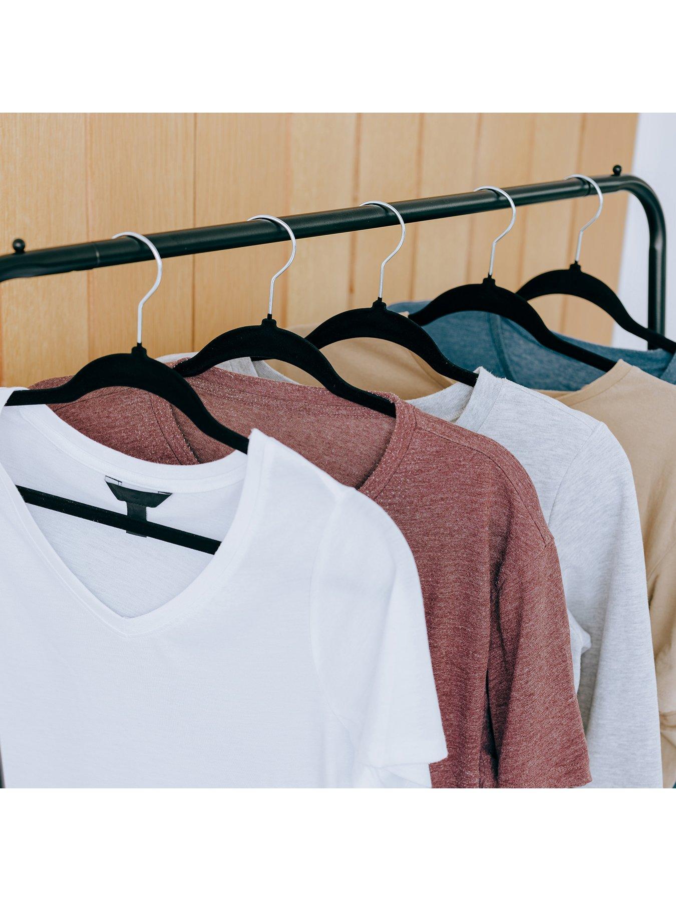 Image 2 of 7 of Addis Velvet Clothes Hangers &ndash; Pack of 50