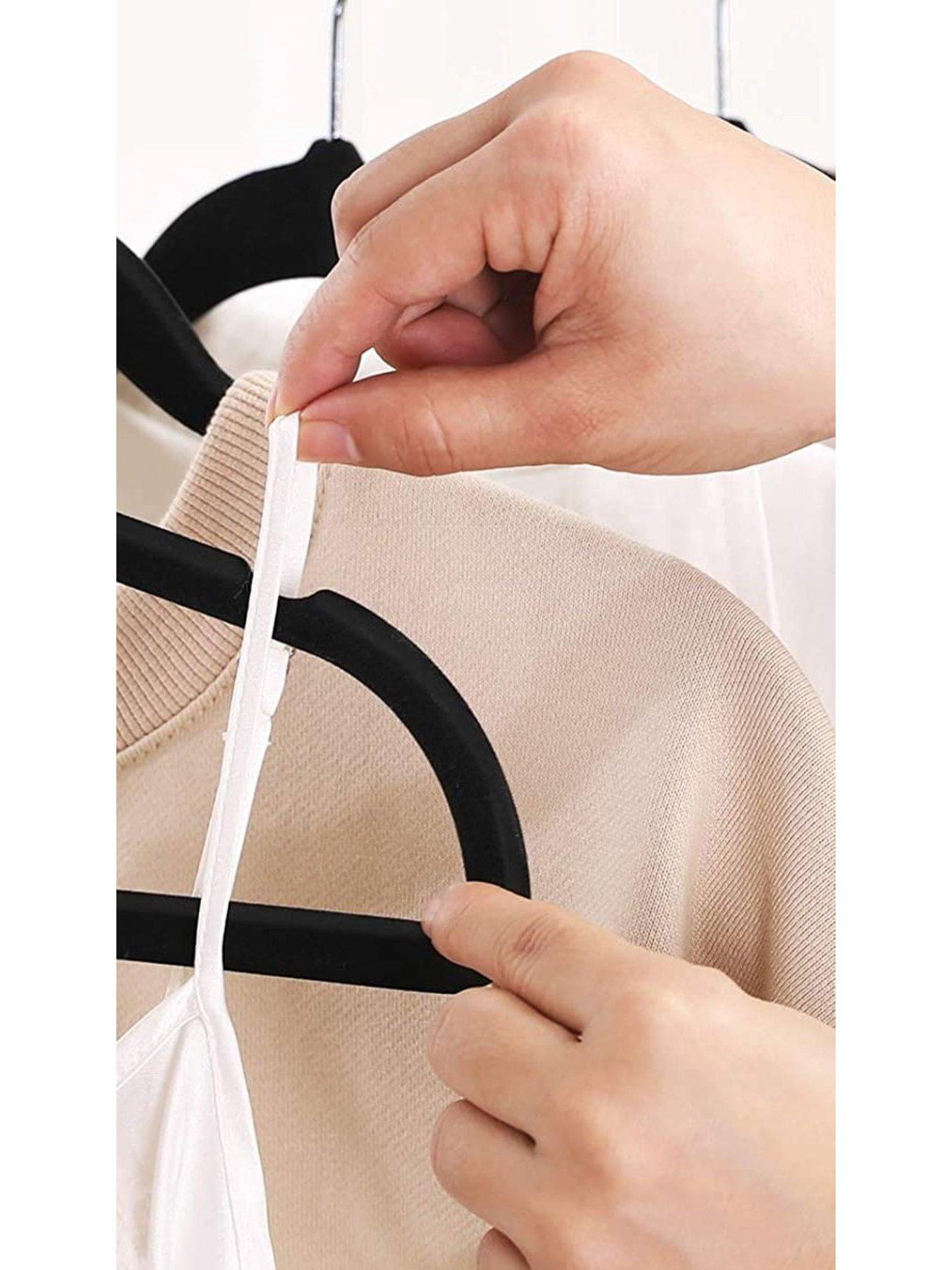 Image 3 of 7 of Addis Velvet Clothes Hangers &ndash; Pack of 50