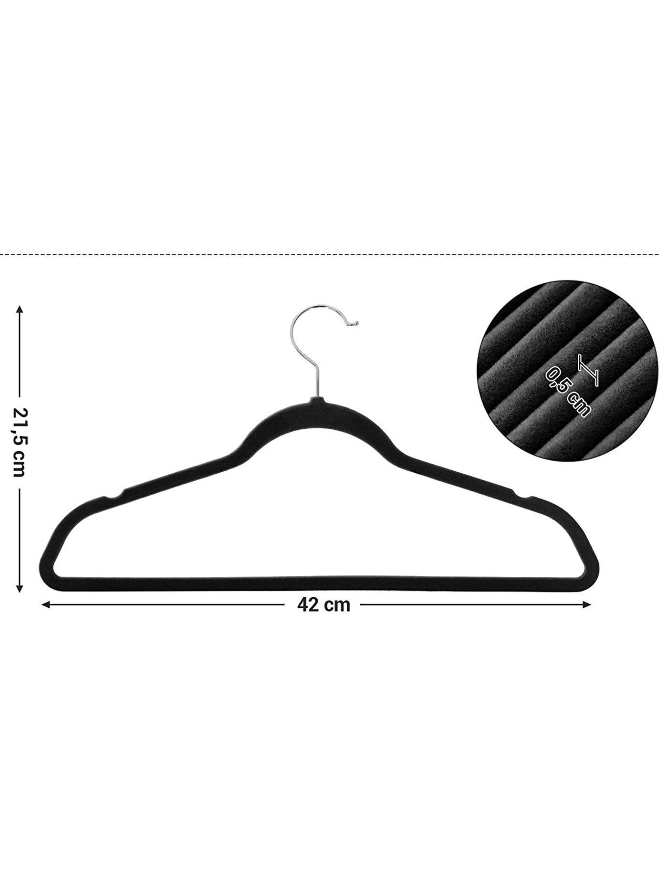 Image 5 of 7 of Addis Velvet Clothes Hangers &ndash; Pack of 50