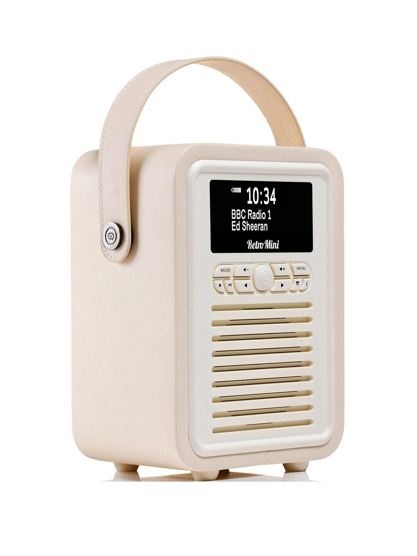 Image of VQ Retro Mini Portable DAB Radio with Bluetooth - Oak