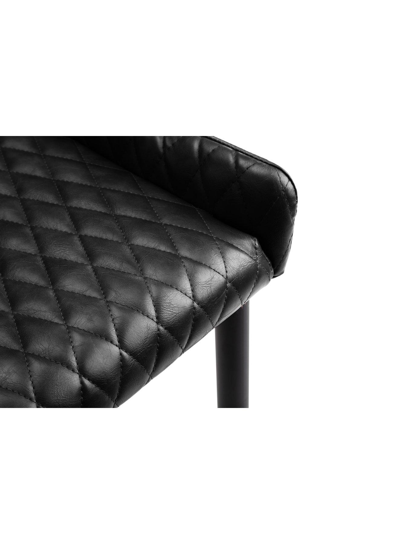 julian-bowen-luxe-pair-of-faux-leather-dining-chairs-blackdetail