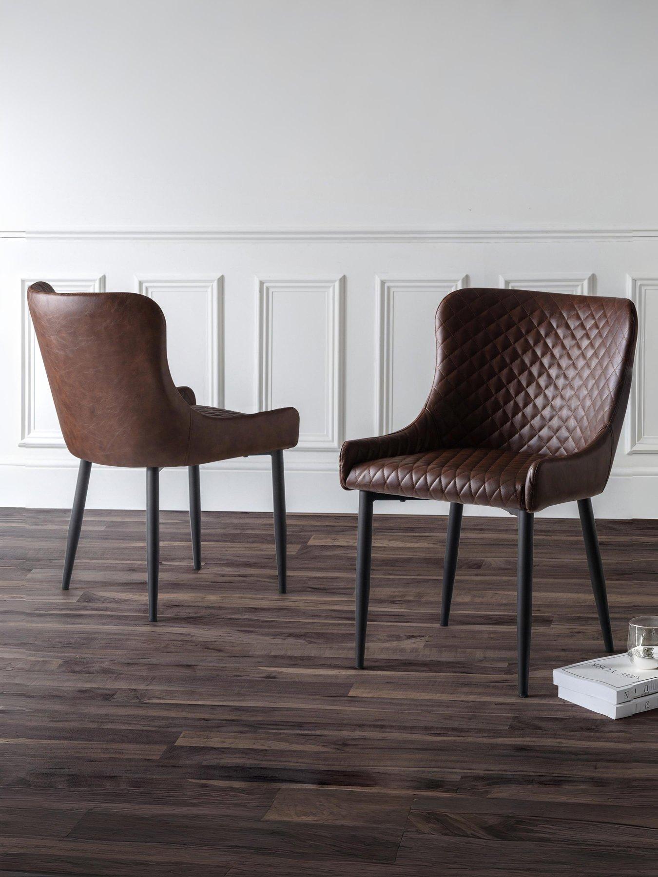 julian-bowen-luxe-set-of-2-faux-leather-dining-chairs