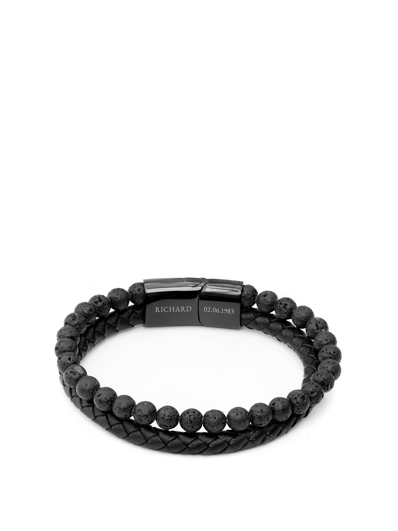 treat-republic-personalised-mens-woven-duo-black-braceletfront