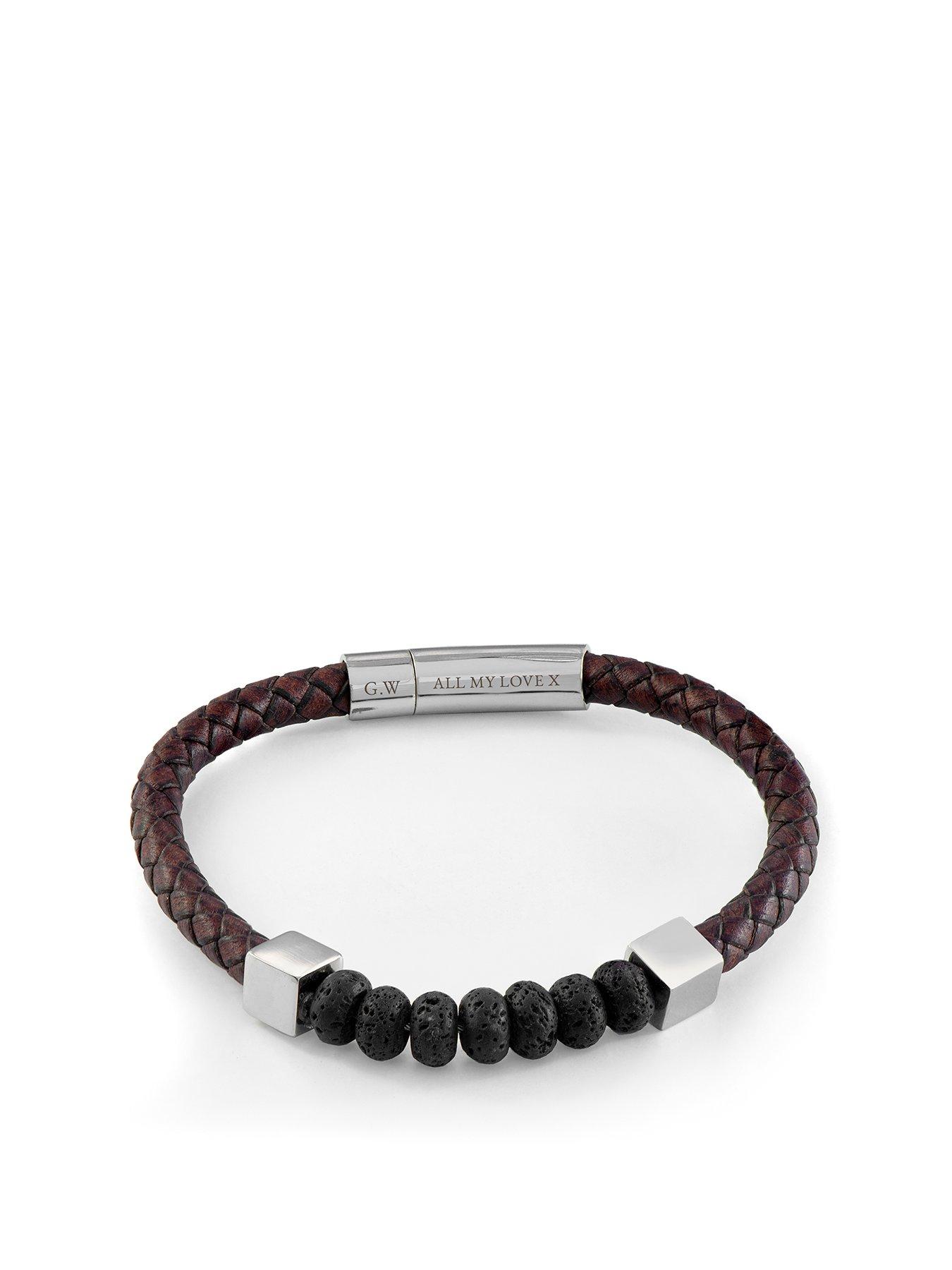 treat-republic-personalised-mens-leather-beaded-braceletfront