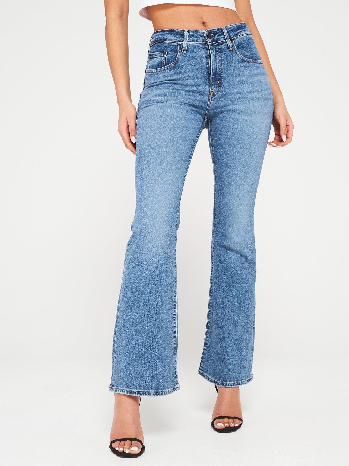 Image 1 of 4 of Levi's 726 High-rise Flare Jeans - Blue Wave Mid