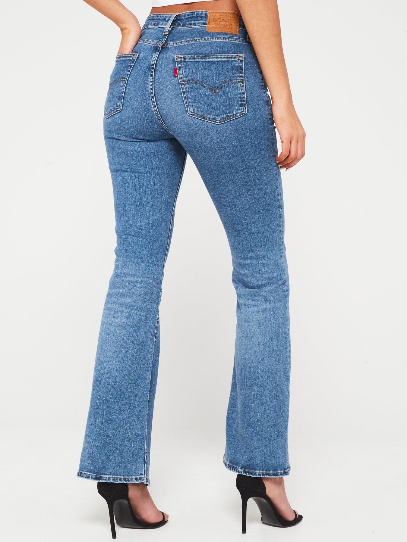 Image 2 of 4 of Levi's 726 High-rise Flare Jeans - Blue Wave Mid