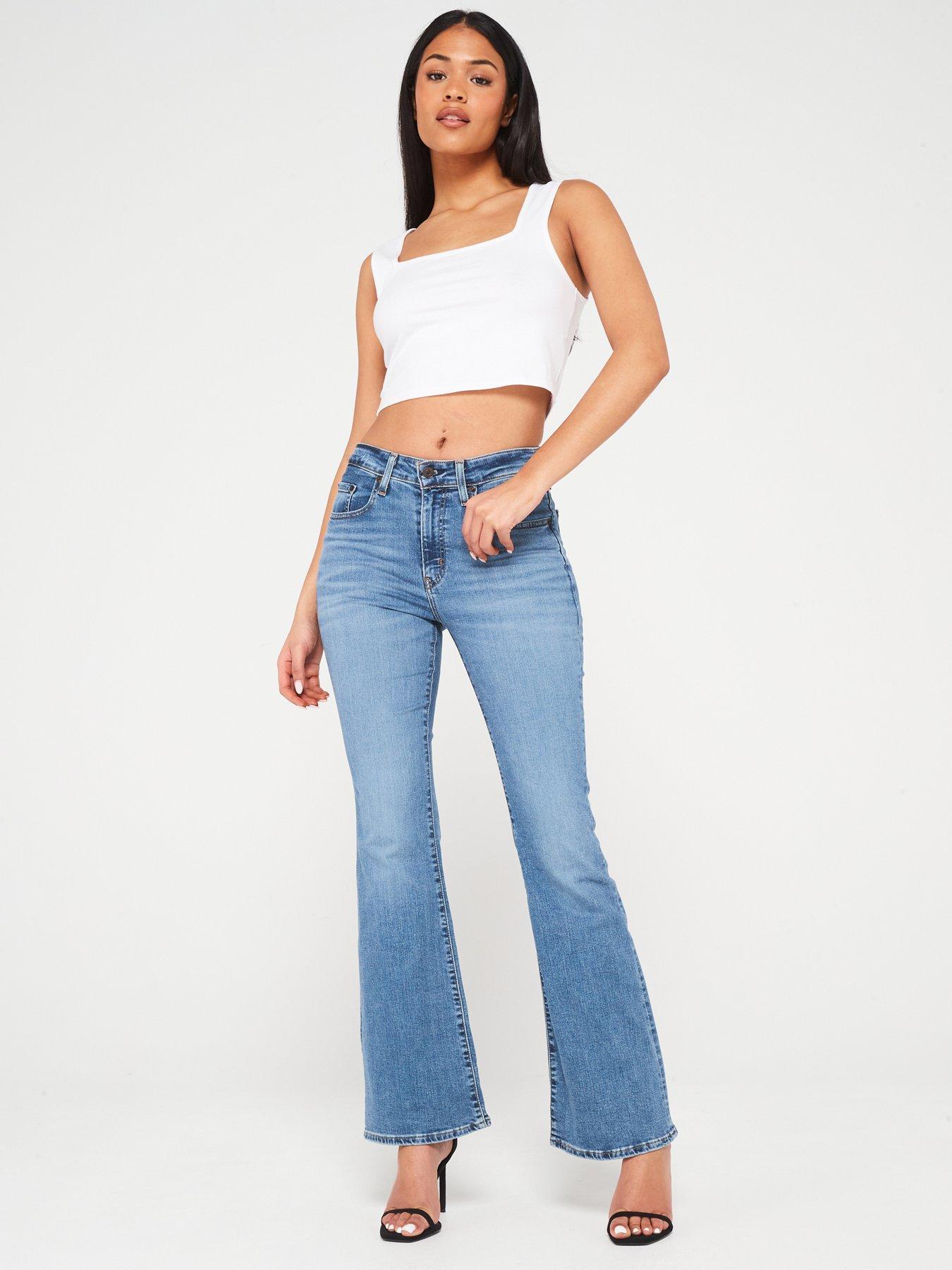 Image 3 of 4 of Levi's 726 High-rise Flare Jeans - Blue Wave Mid