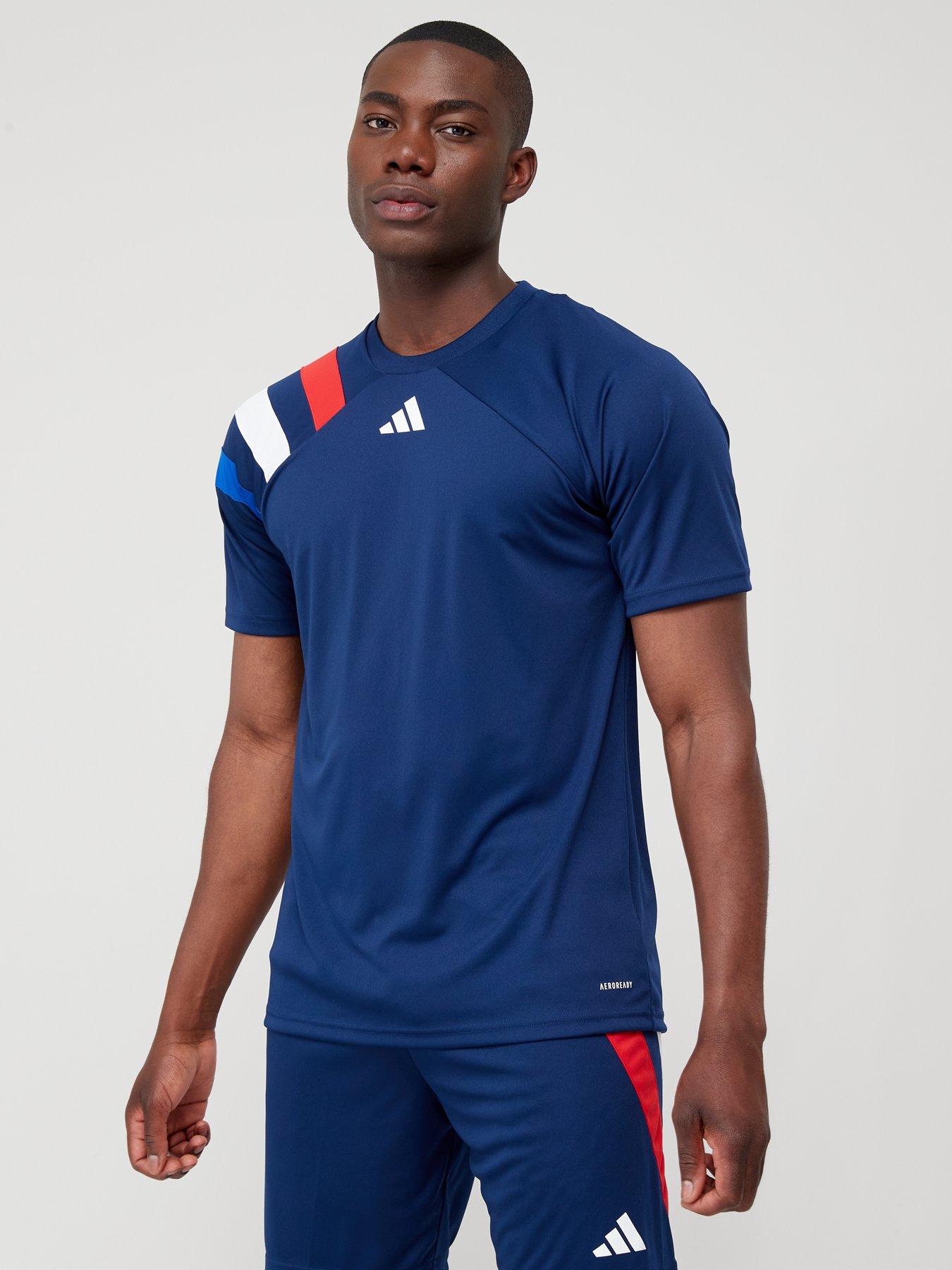 Image 1 of 4 of adidas Fortore 23 Short Sleeve T-Shirt - Navy