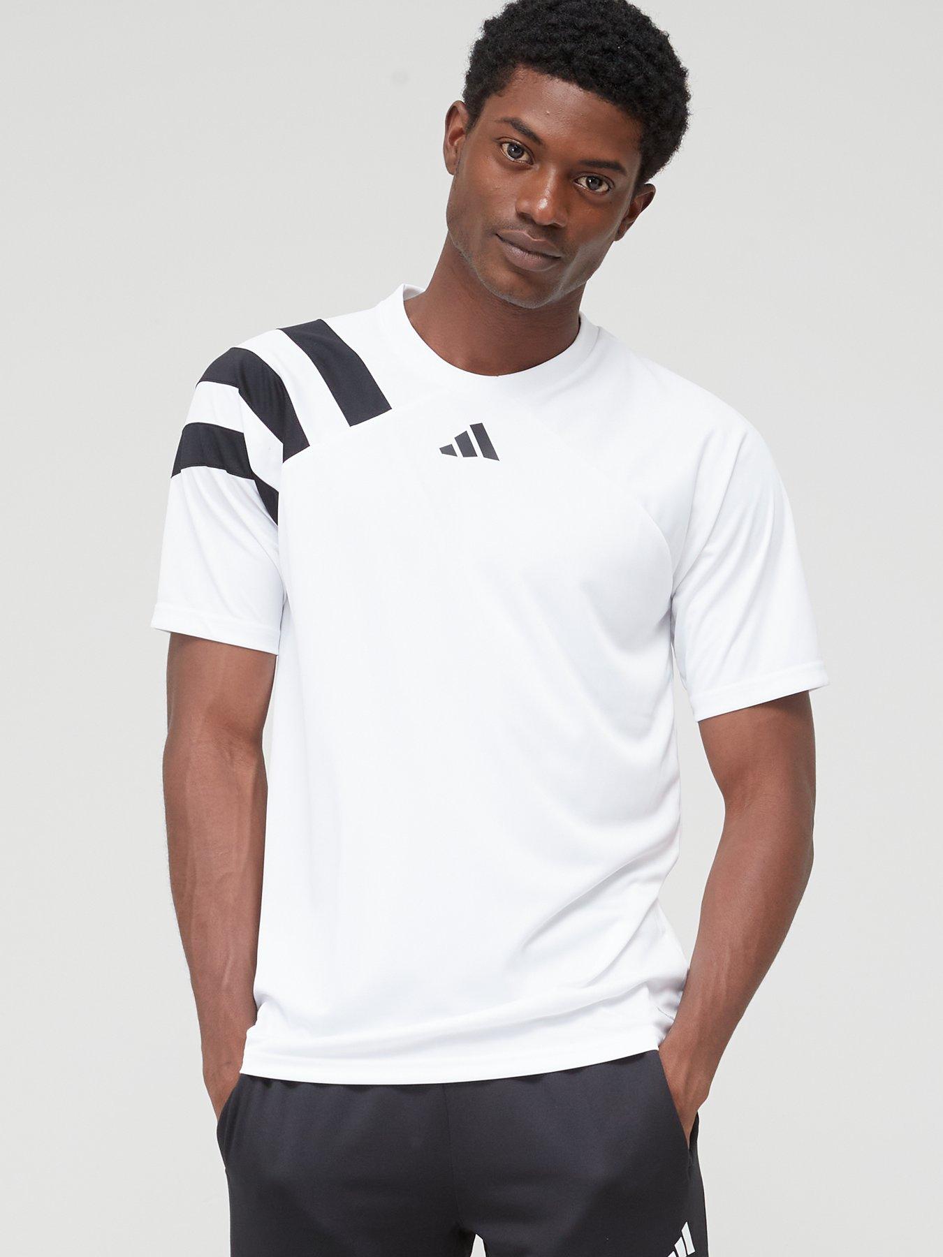 Adidas cheap tee white