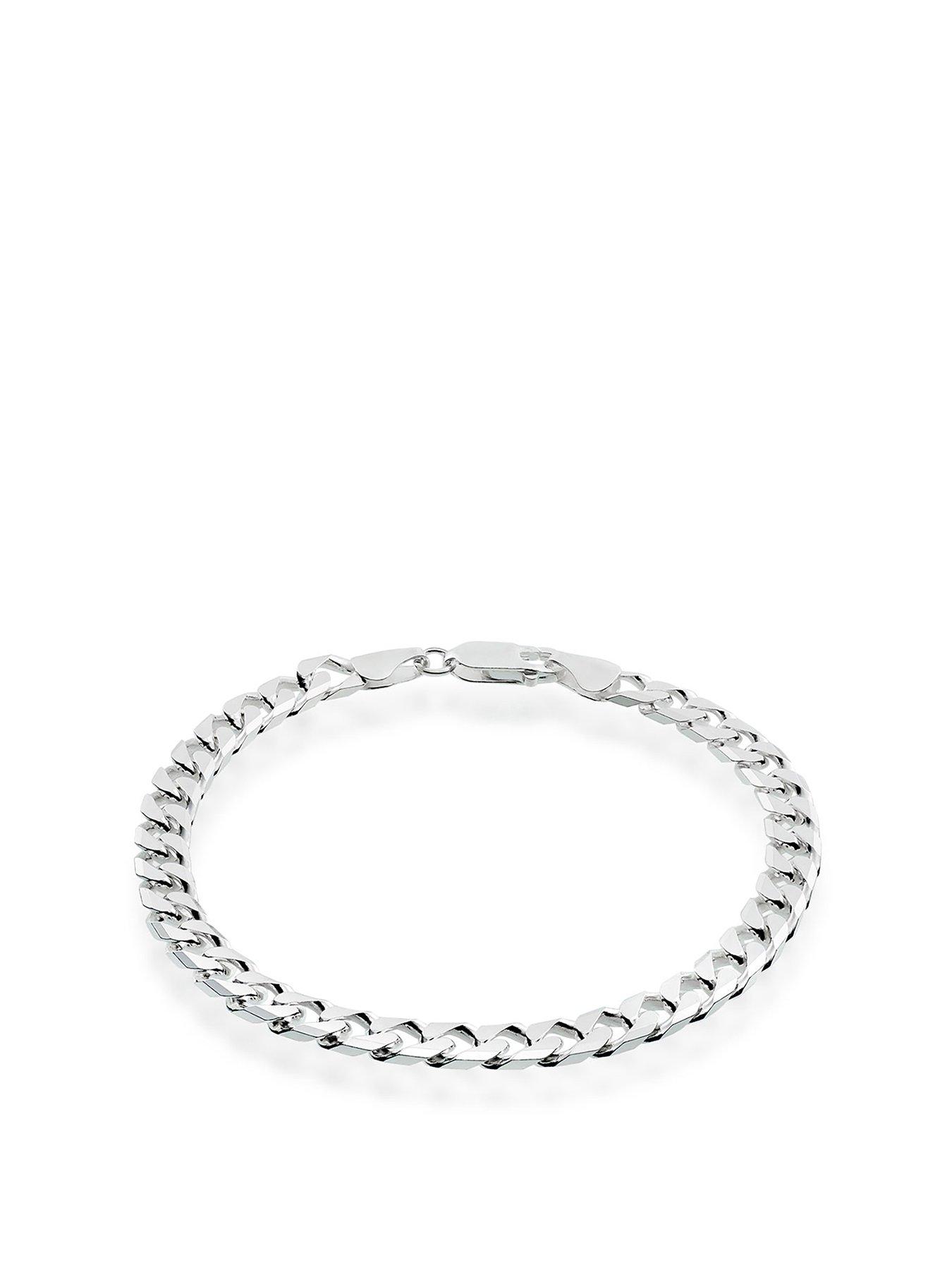 Beaverbrooks Beaverbrooks Silver Curb Men's Bracelet