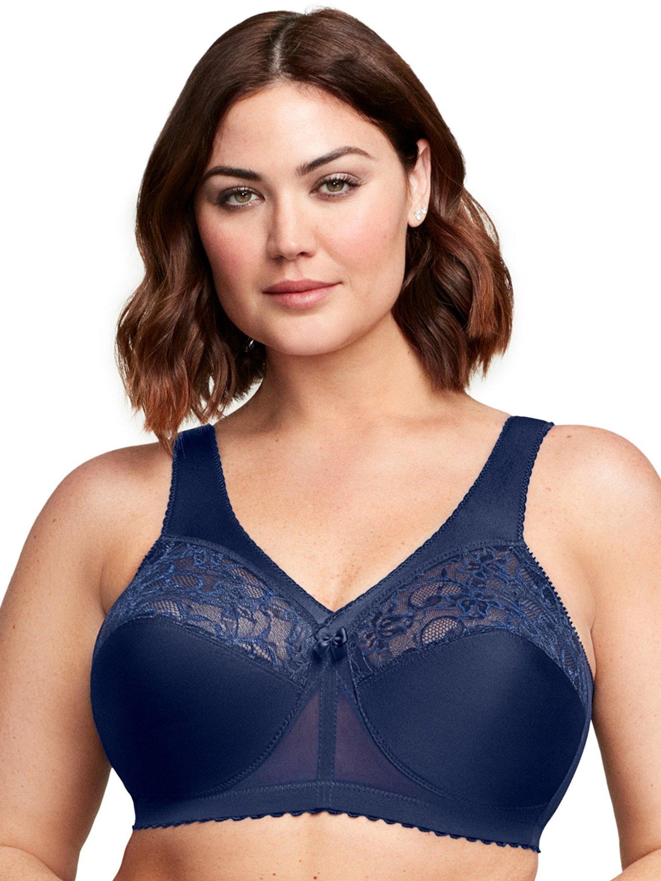undefined Magiclift Non Wire Original Support Bra - Navy