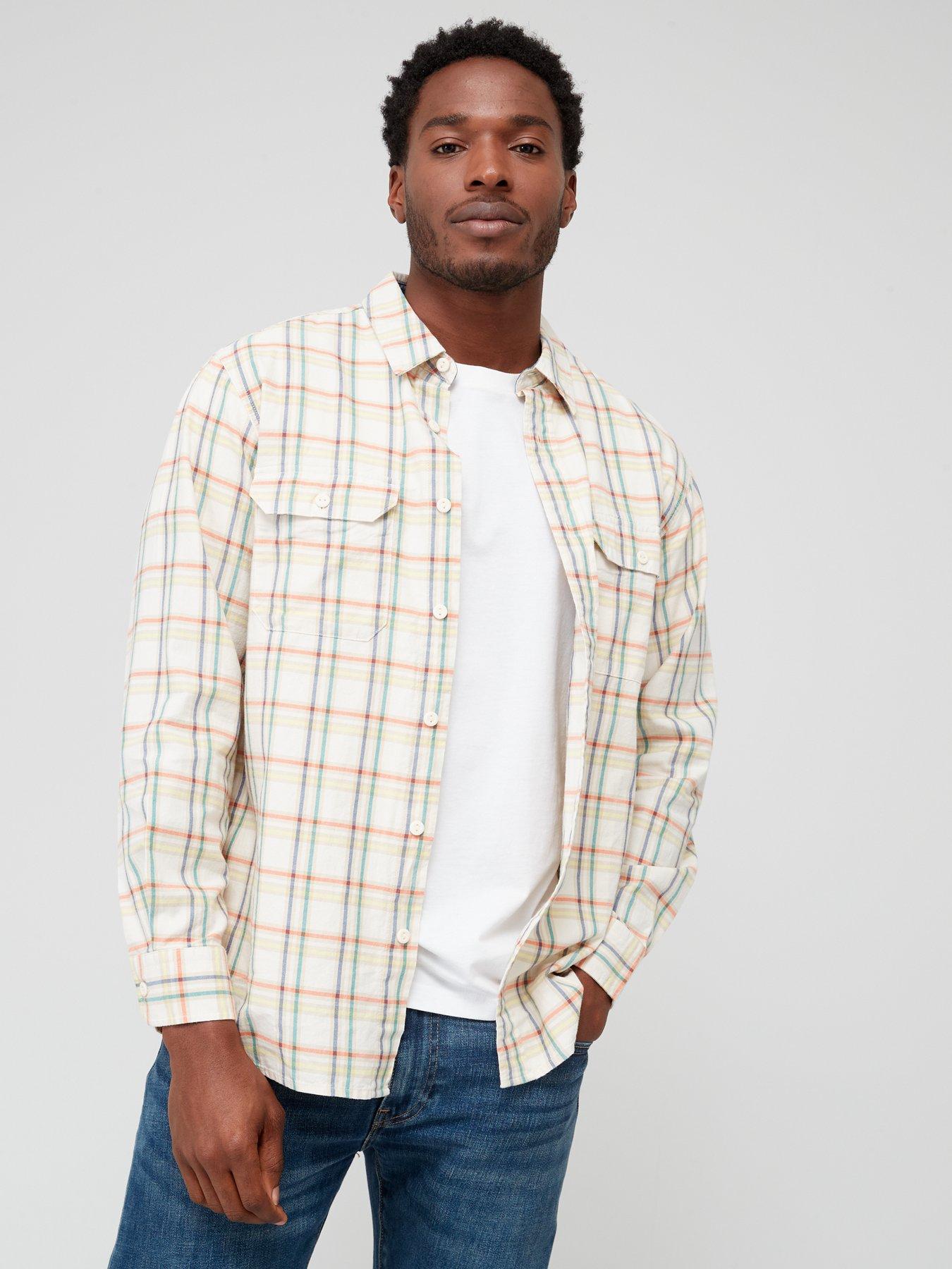 Levi s Classic Worker Checked Shirt White