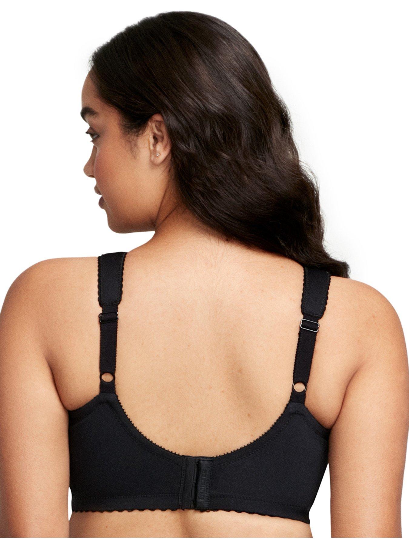 Image 2 of 5 of Glamorise Magiclift No Wire Cotton Support Bra - Black