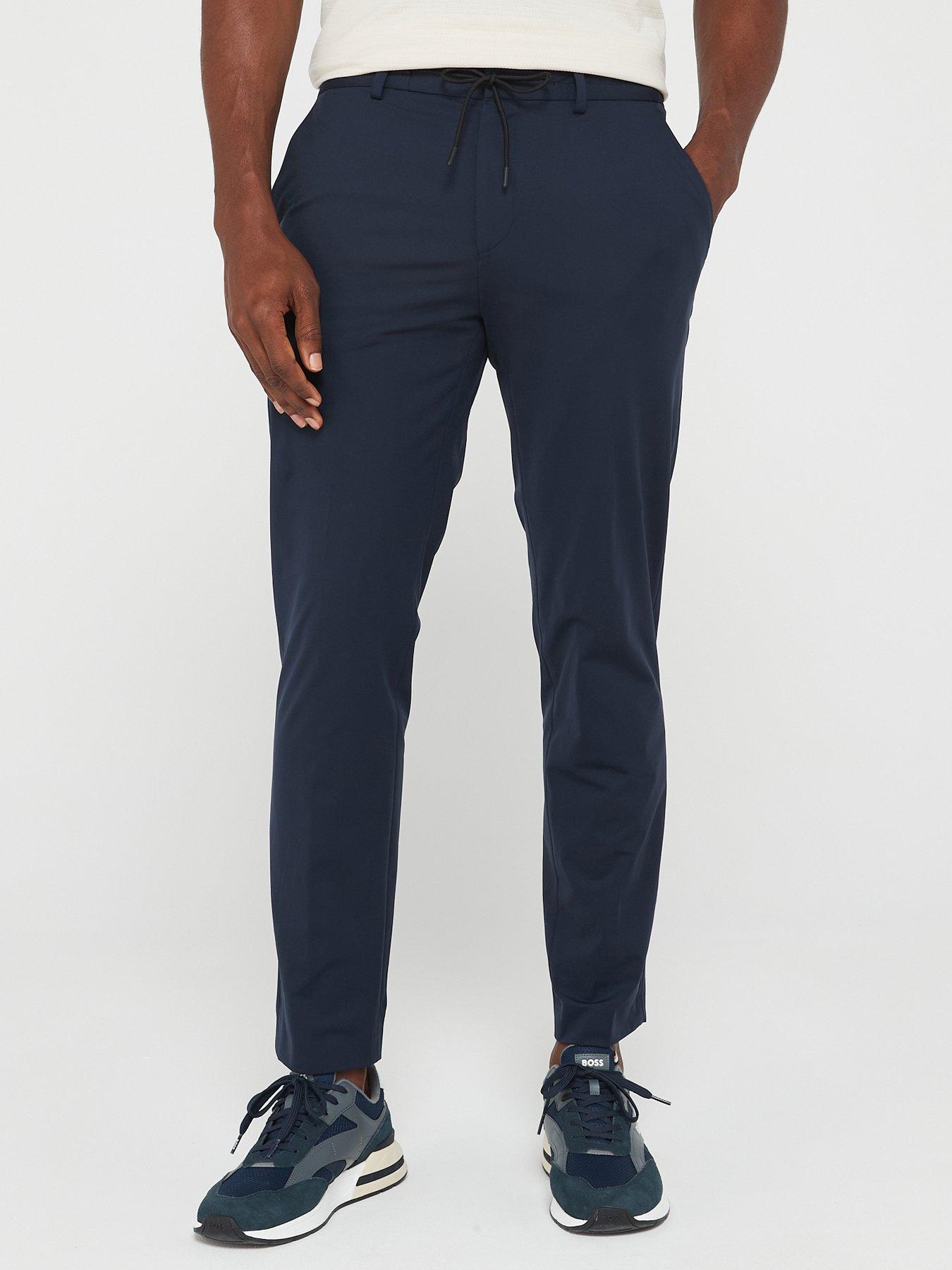 Image 1 of 6 of BOSS P Genius Slim Fit Suit Trousers - Dark Blue