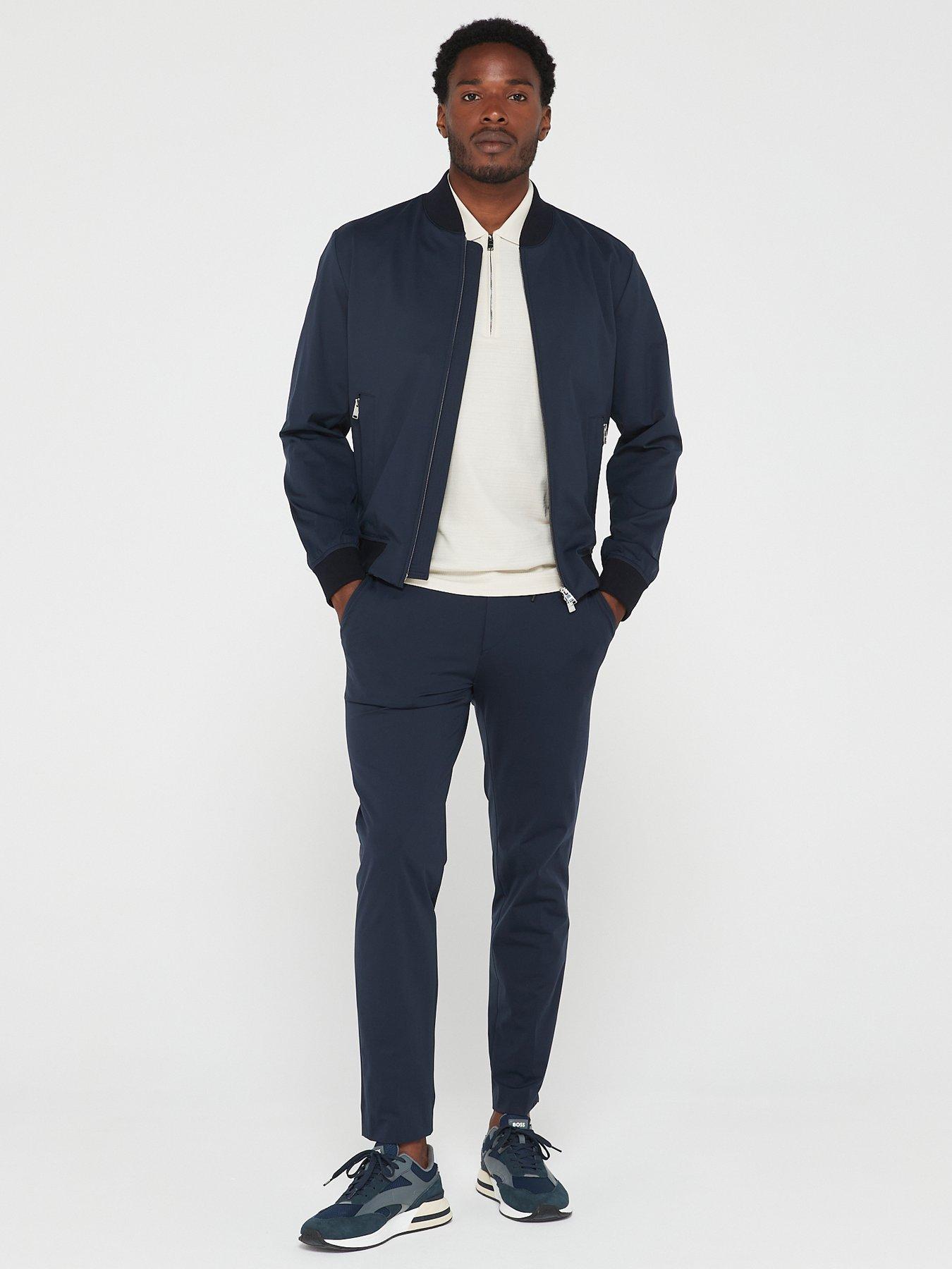 Image 3 of 6 of BOSS P Genius Slim Fit Suit Trousers - Dark Blue