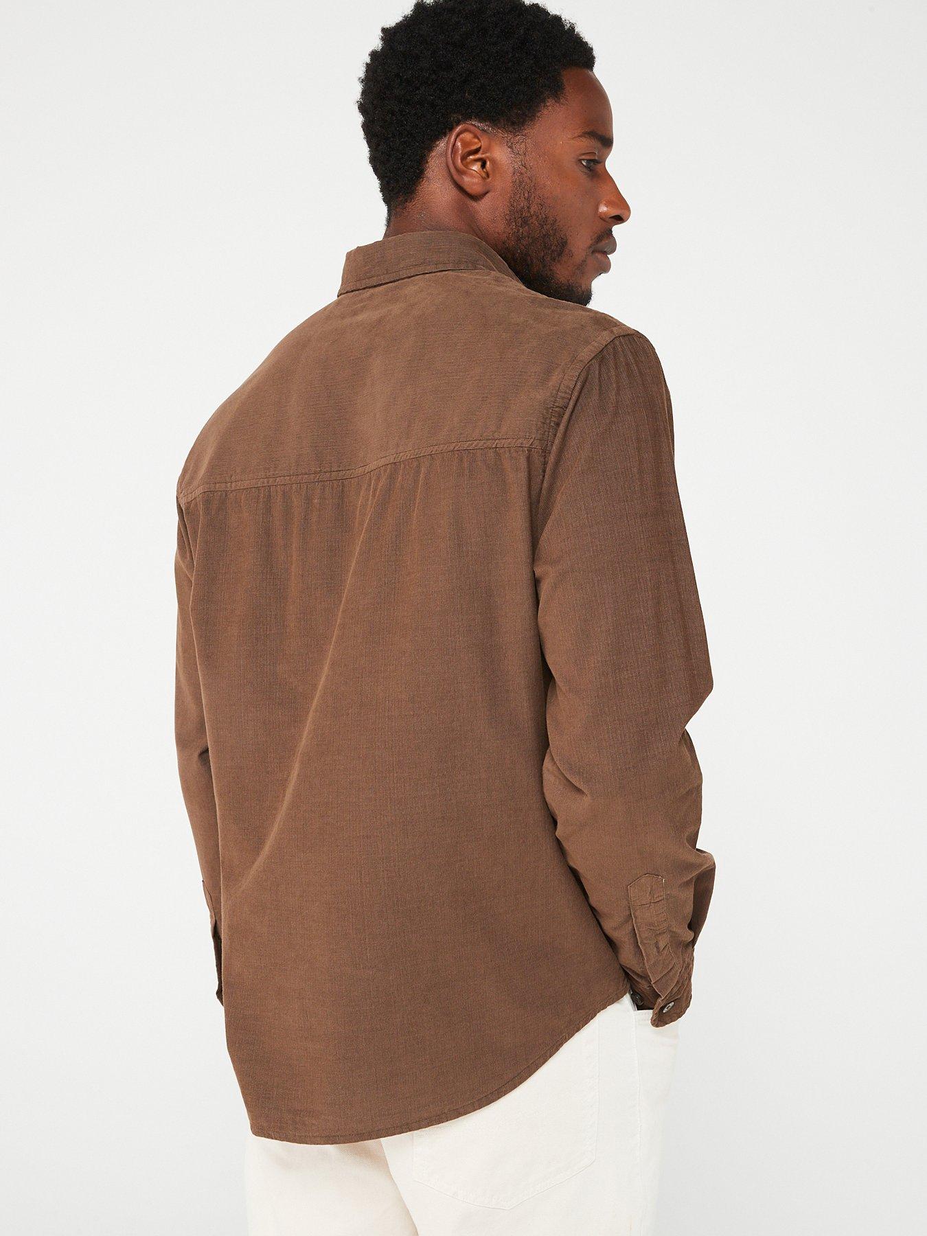 boss-own-long-sleeve-relaxed-shirt-khakistillFront