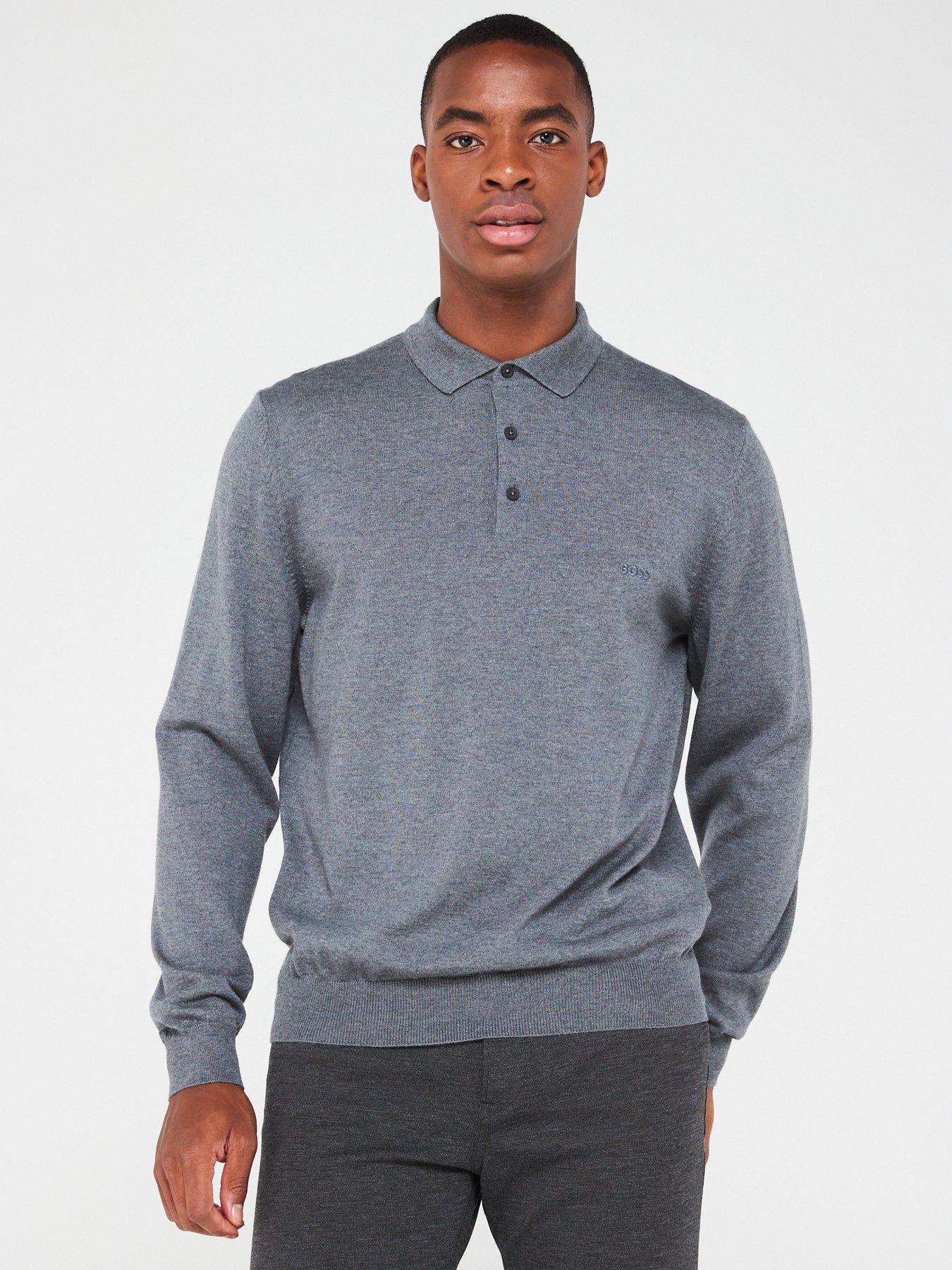 Mens knitted polo clearance jumpers