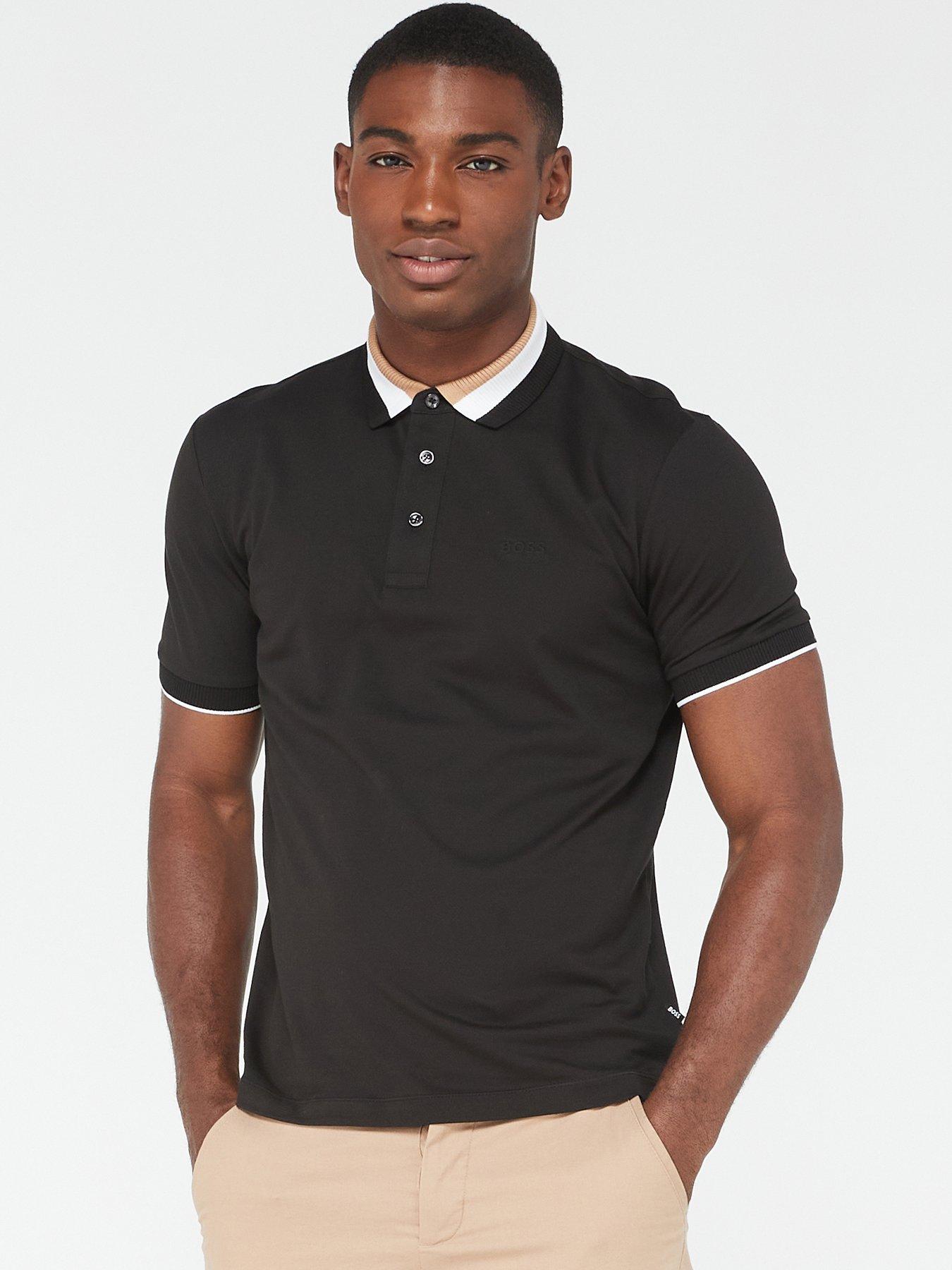 BOSS Prout 37 Regular Fit Polo Shirt Black Very Ireland