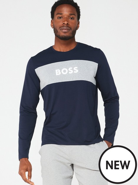 boss-bodywear-balance-long-sleeve-shirt-dark-blue