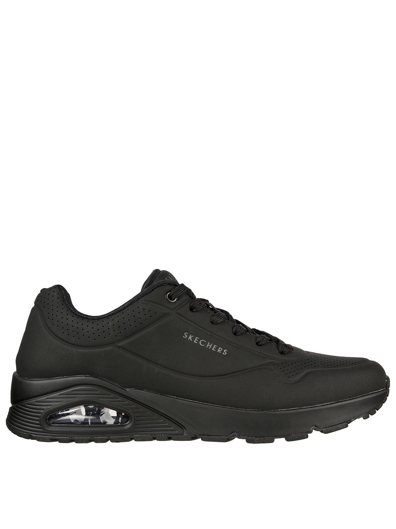 Black skechers very best sale